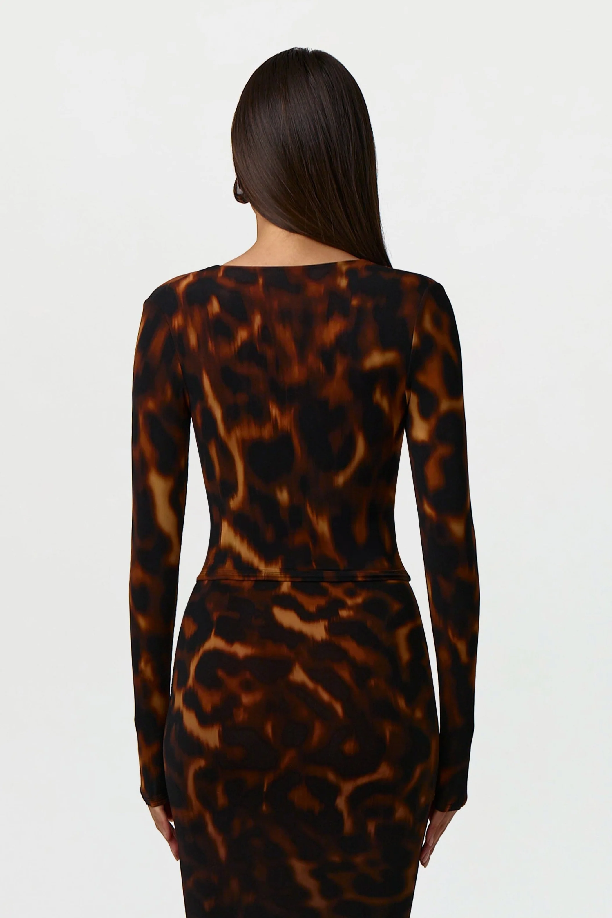 Bare Body Tortoise Cardigan Top - Image 5