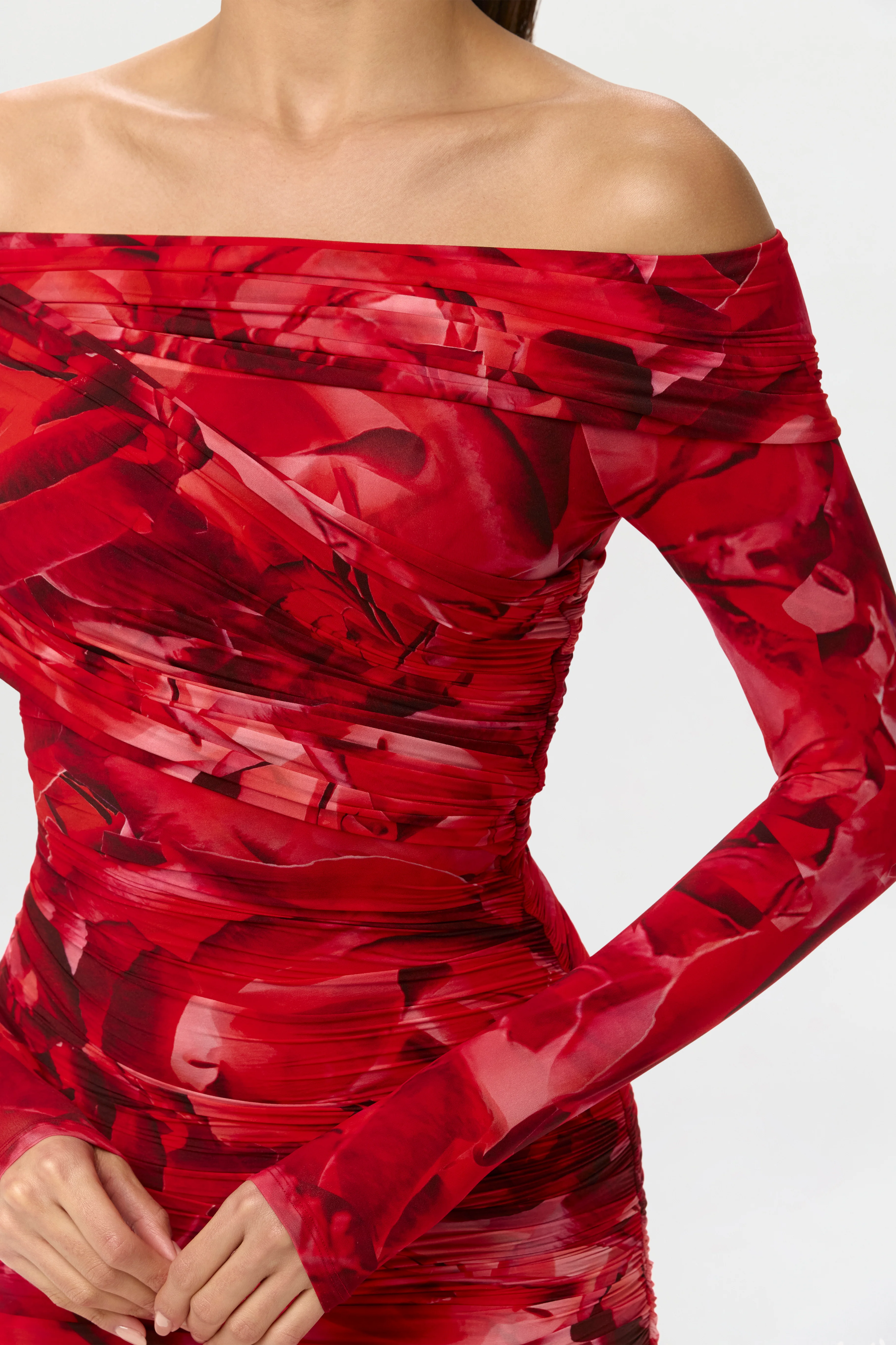 Bare Body Off-Shoulder Midi Dress - Image 3