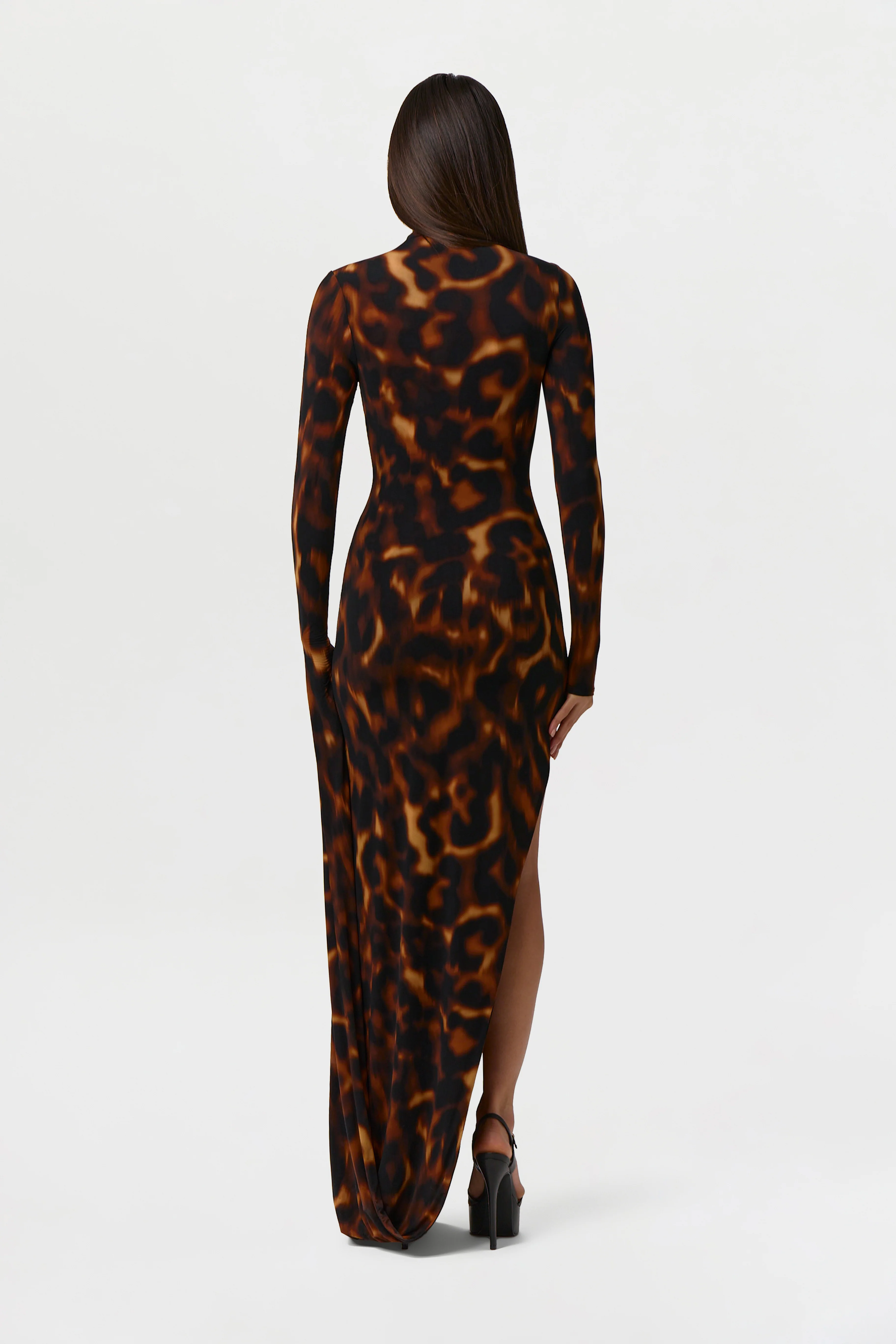 Bare Body Sleeve Drape Maxi Dress - Image 6