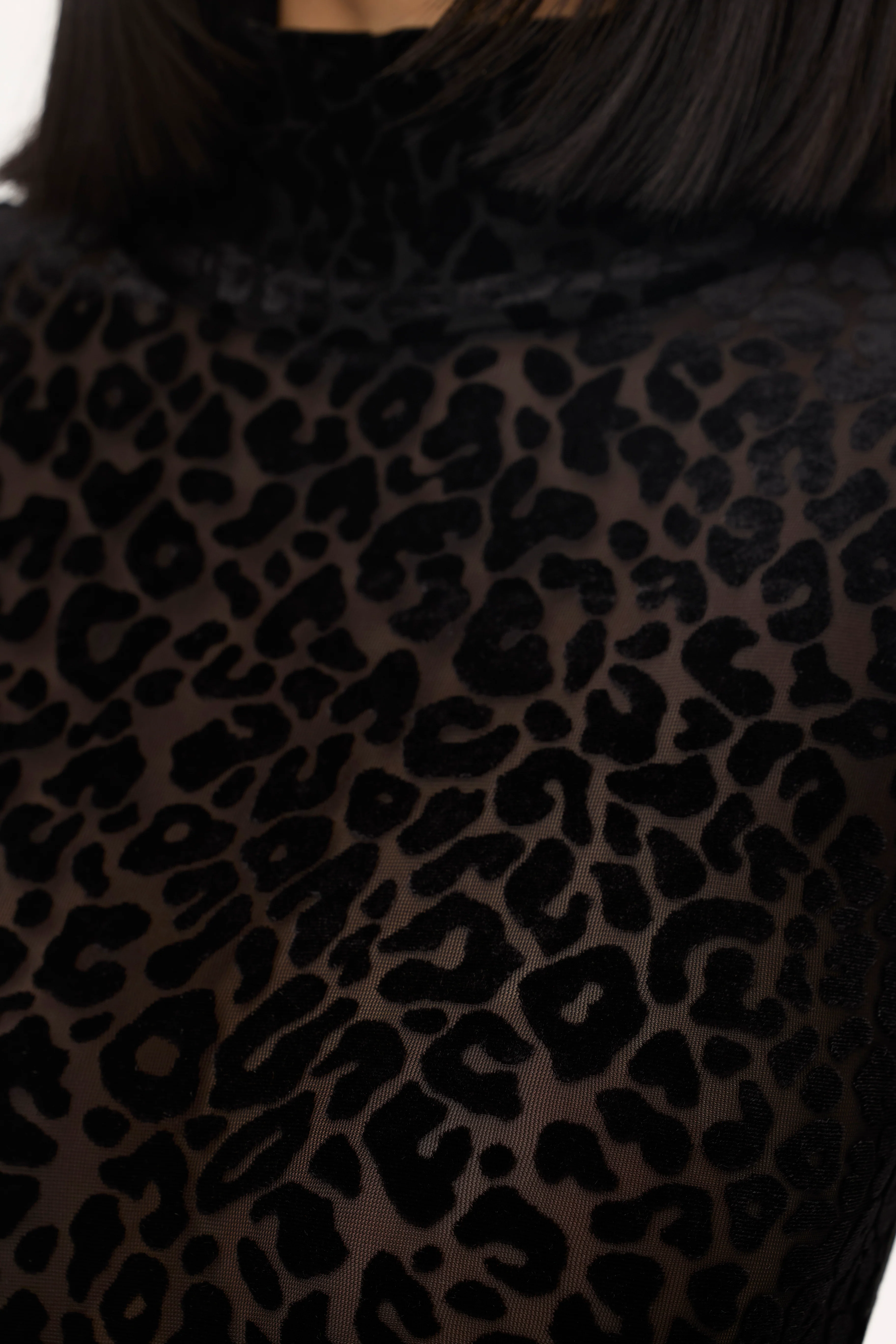 Burnout Print Turtleneck Romper - Image 31