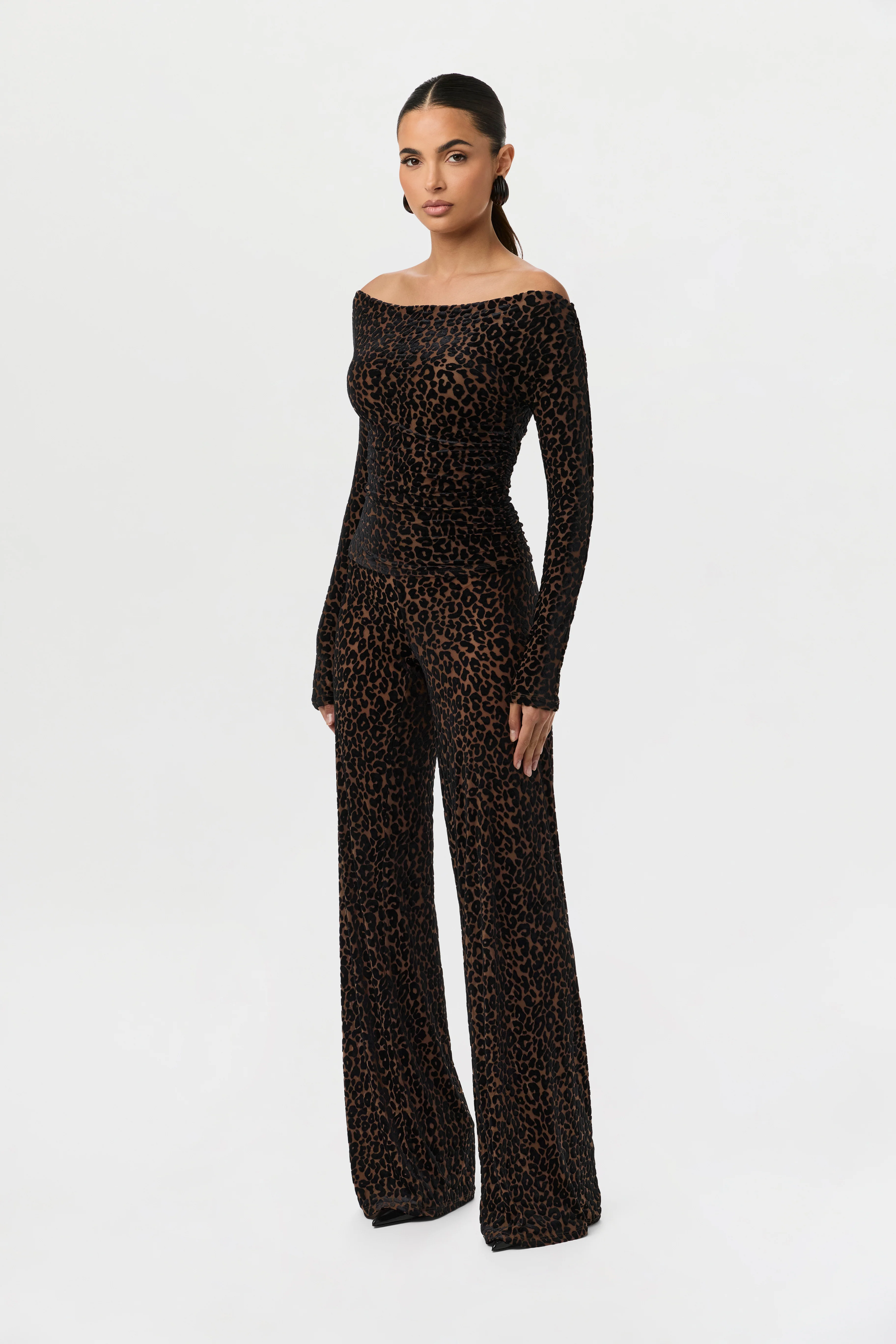 Burnout Print Off-Shoulder Top - Image 3