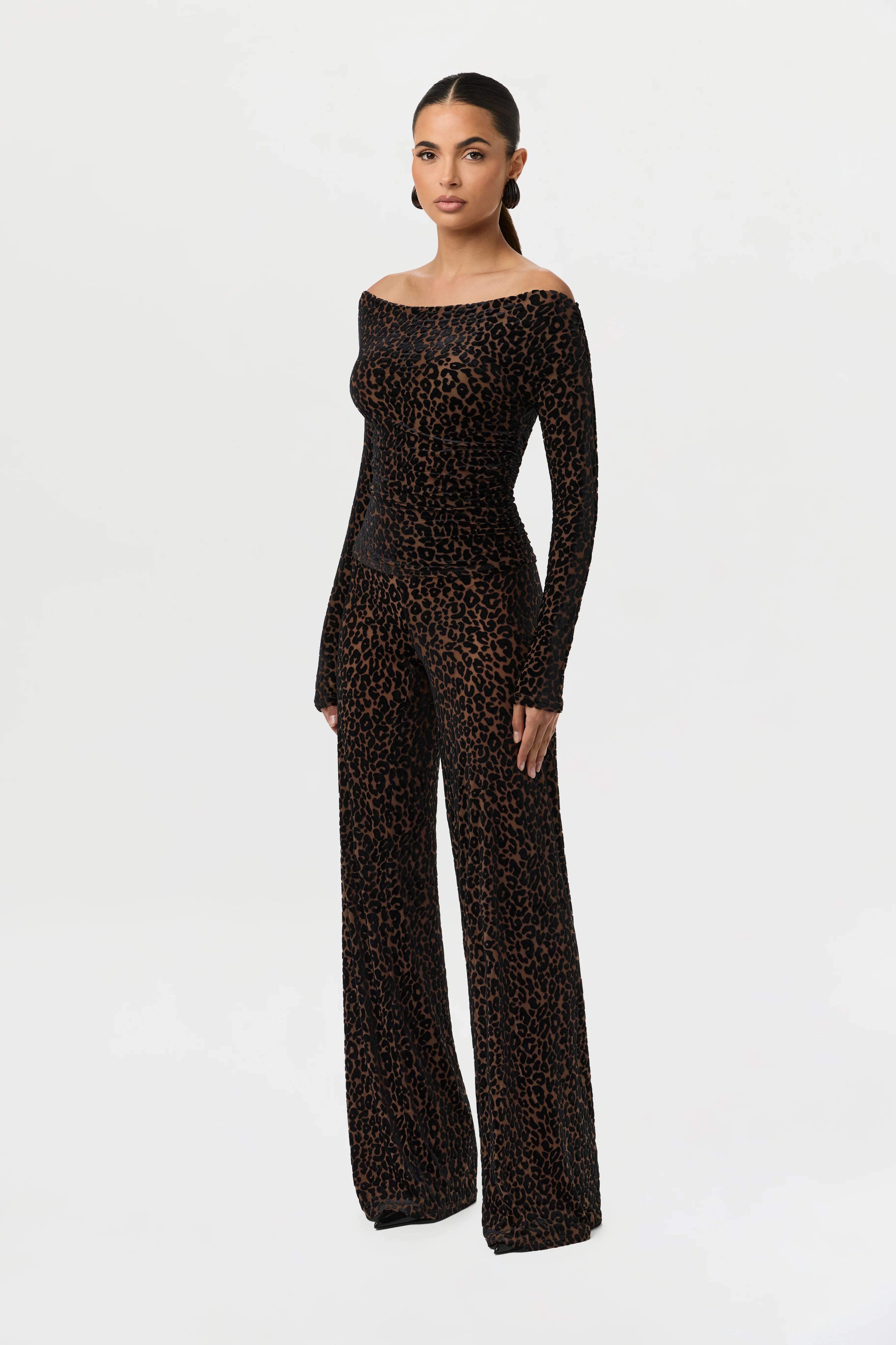 Burnout Print Off-Shoulder Top - Image 4