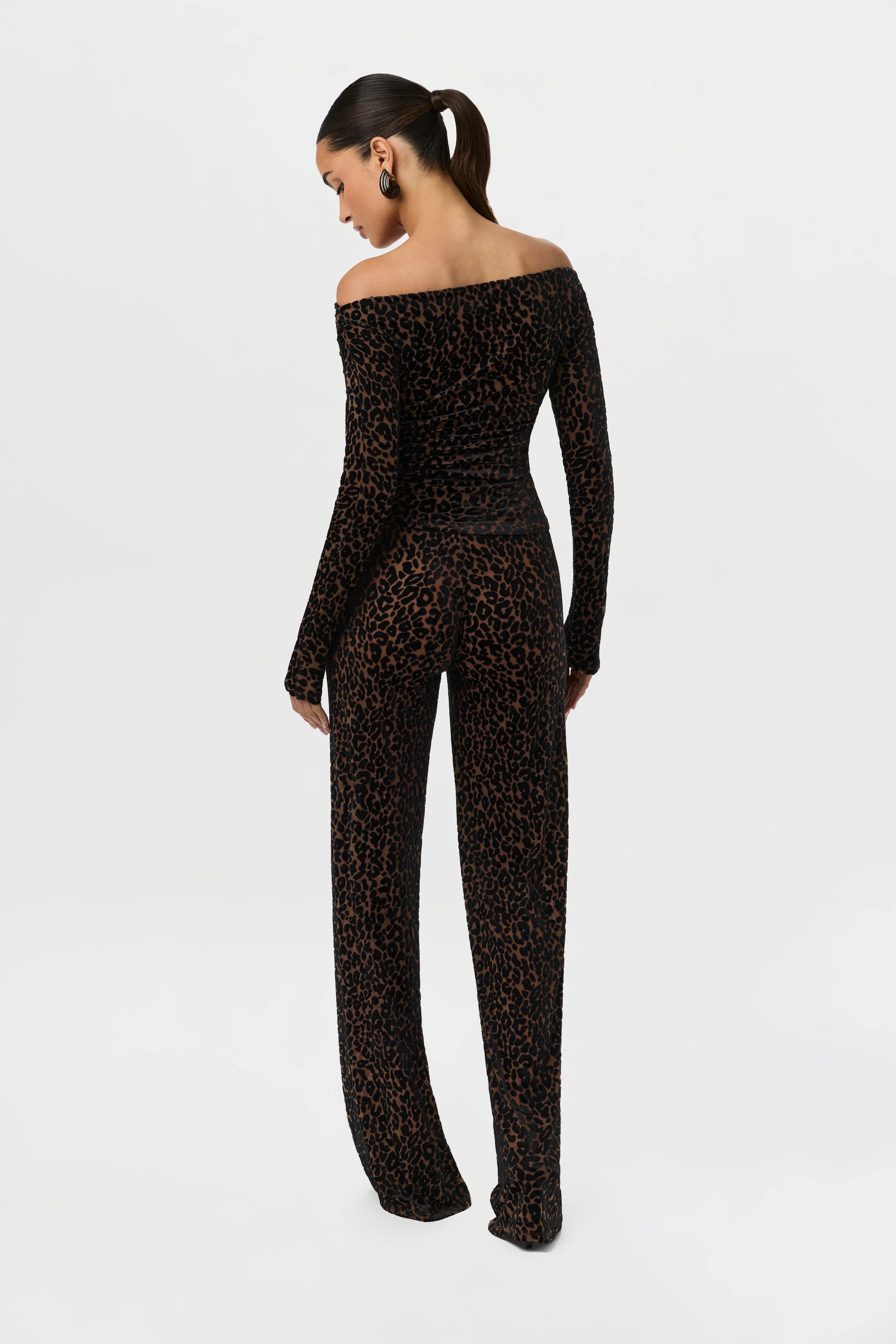 Burnout Print Off-Shoulder Top - Image 7