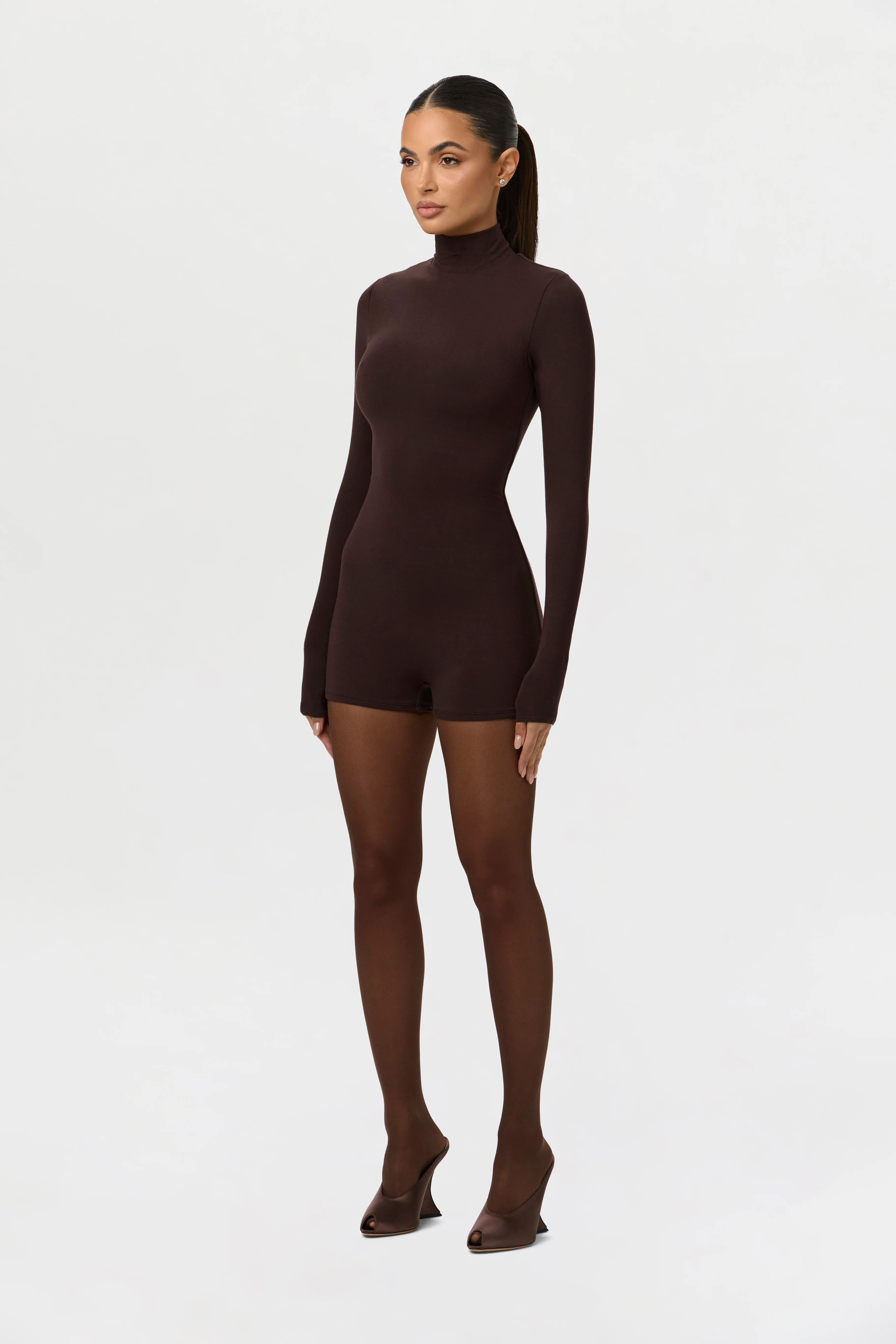 Butter Turtleneck Contour Romper - Image 11