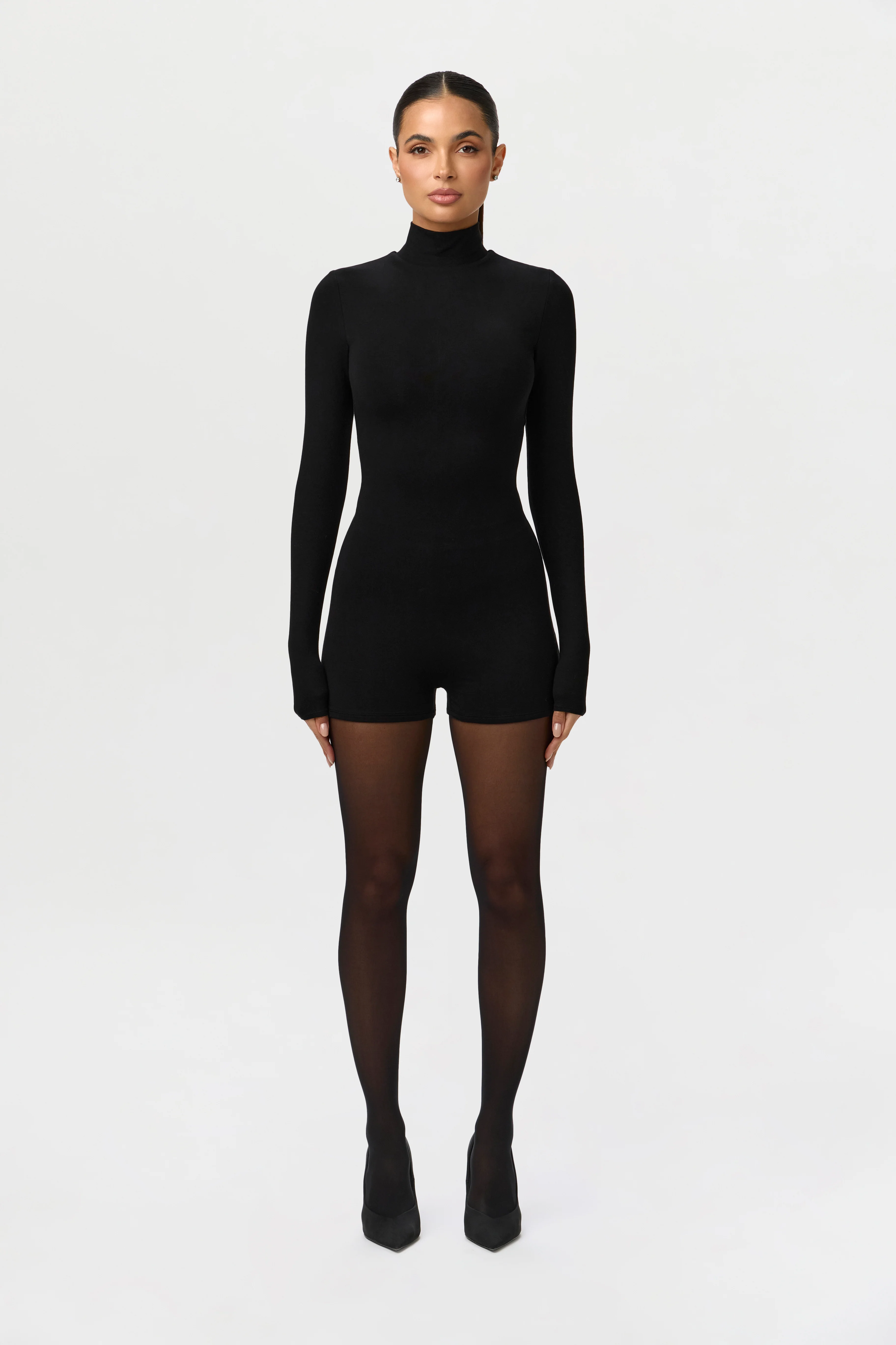 Butter Turtleneck Contour Romper - Image 3