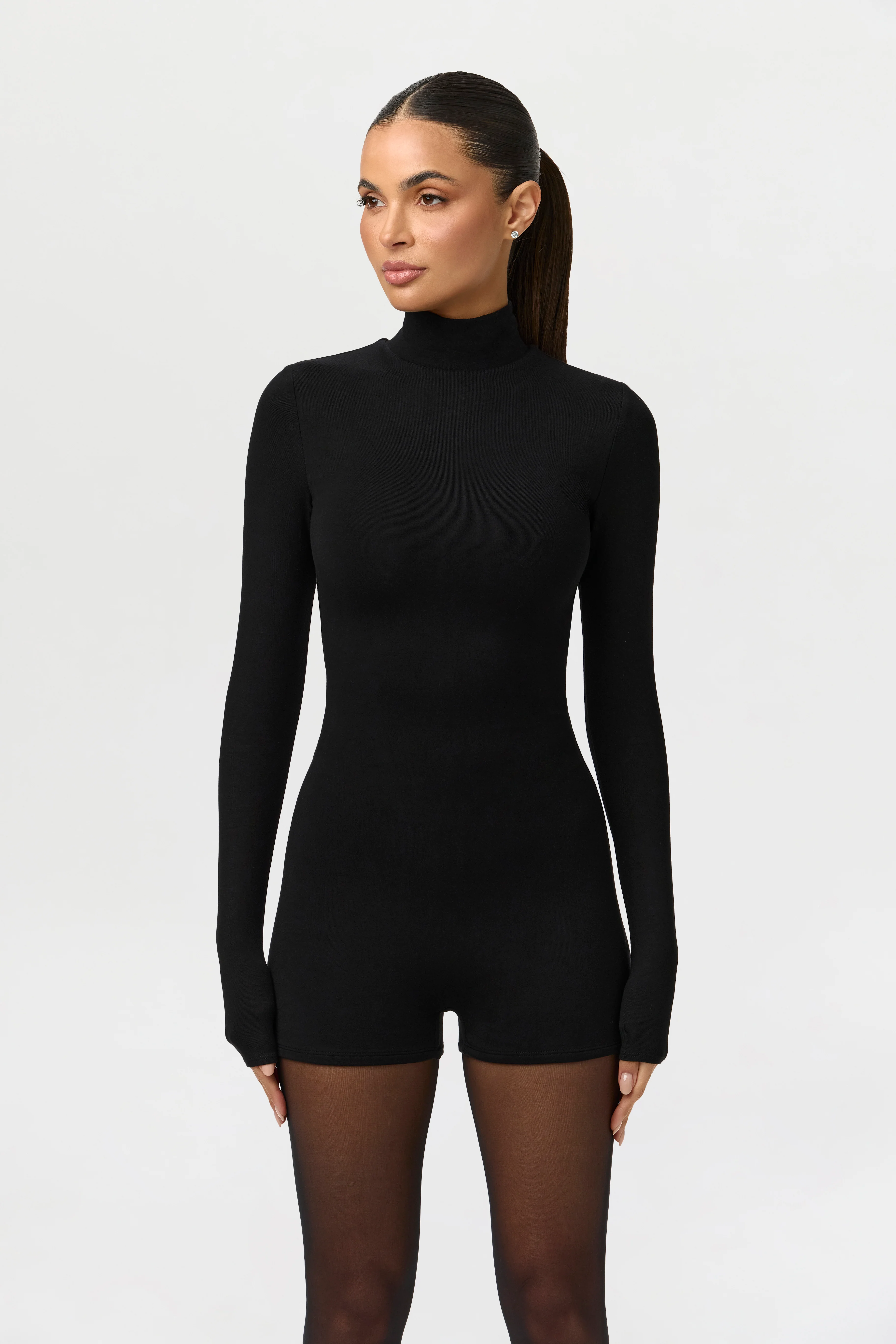 Butter Turtleneck Contour Romper - Image 4