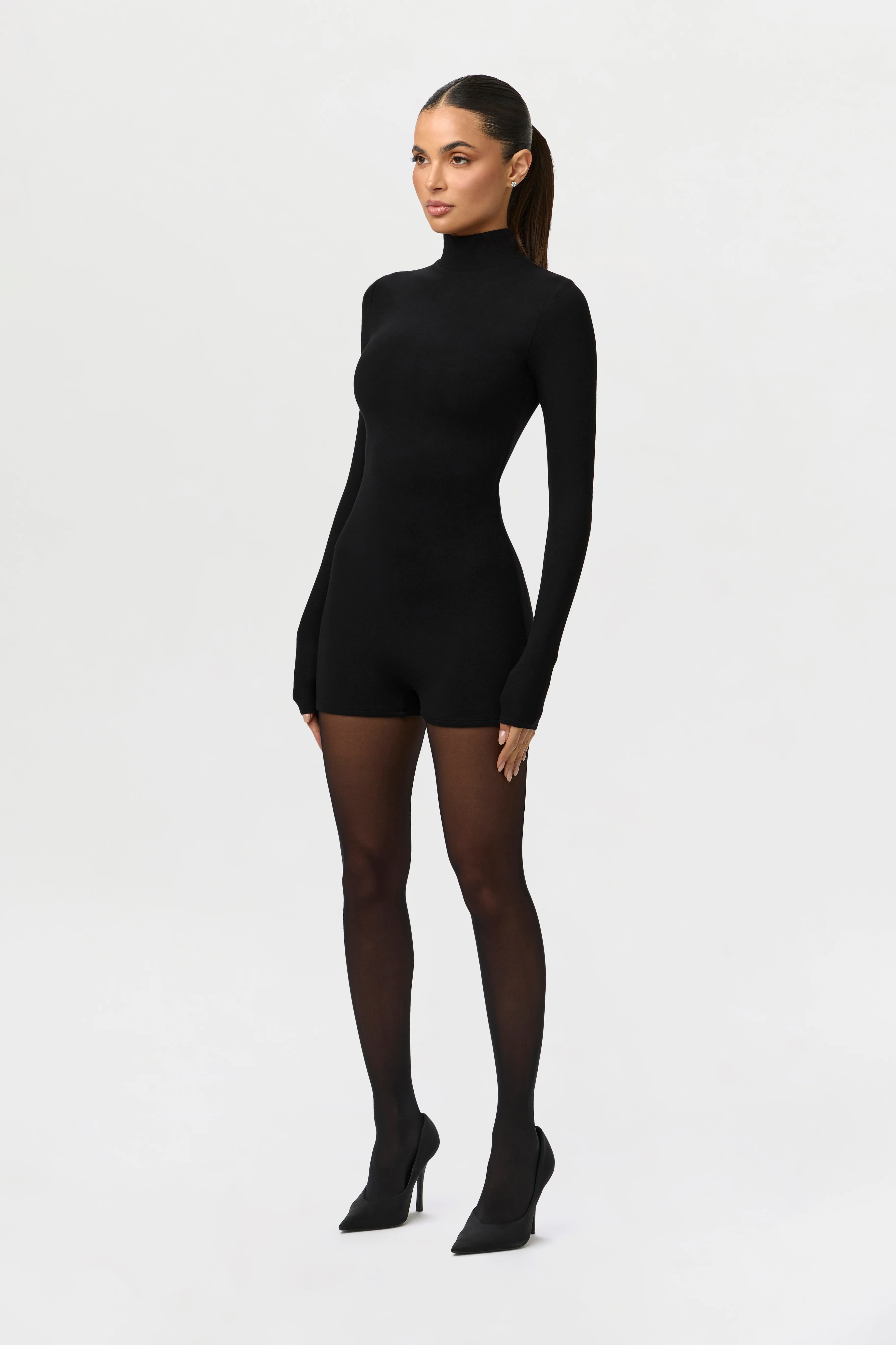 Butter Turtleneck Contour Romper - Image 5