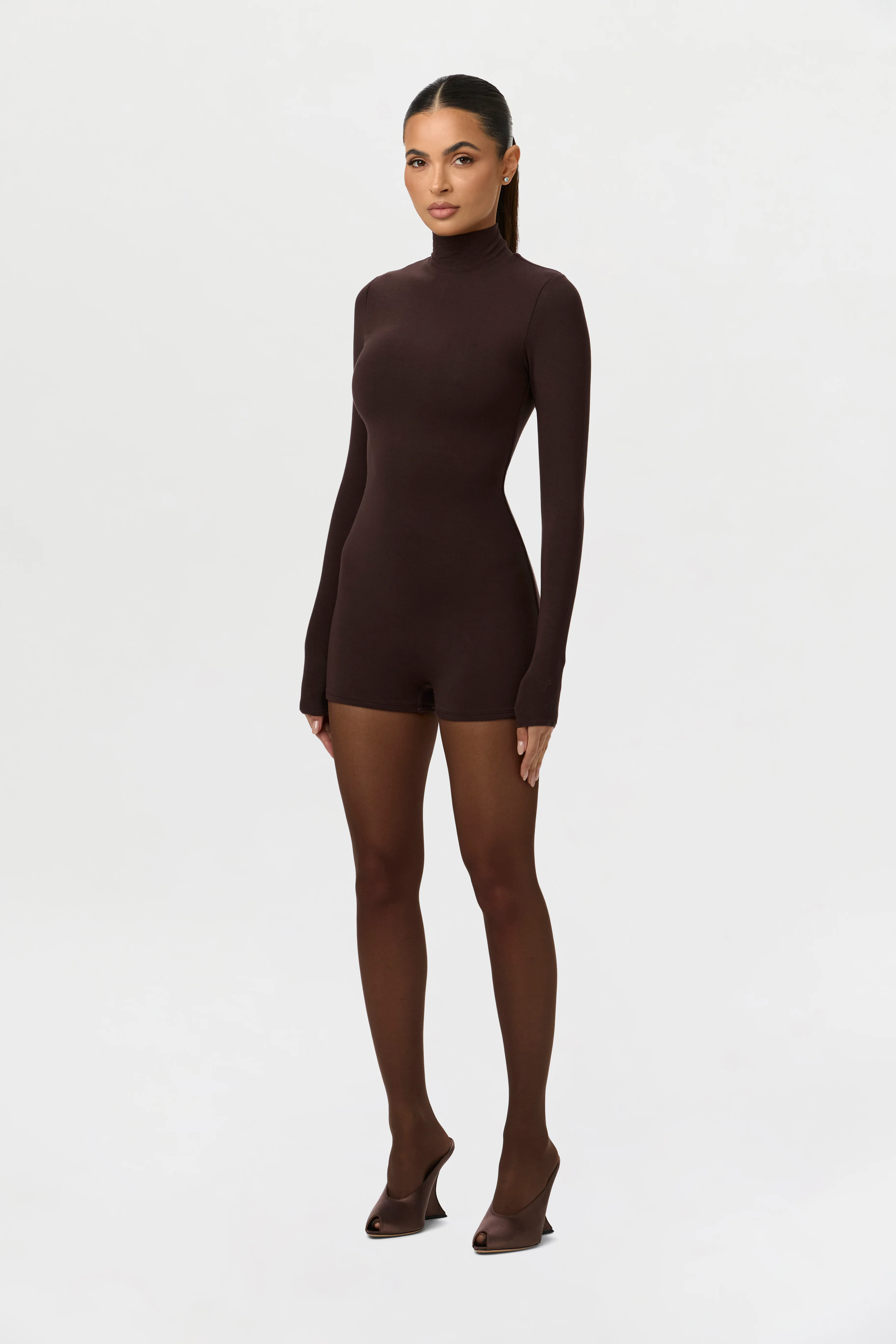 Butter Turtleneck Contour Romper - Image 9