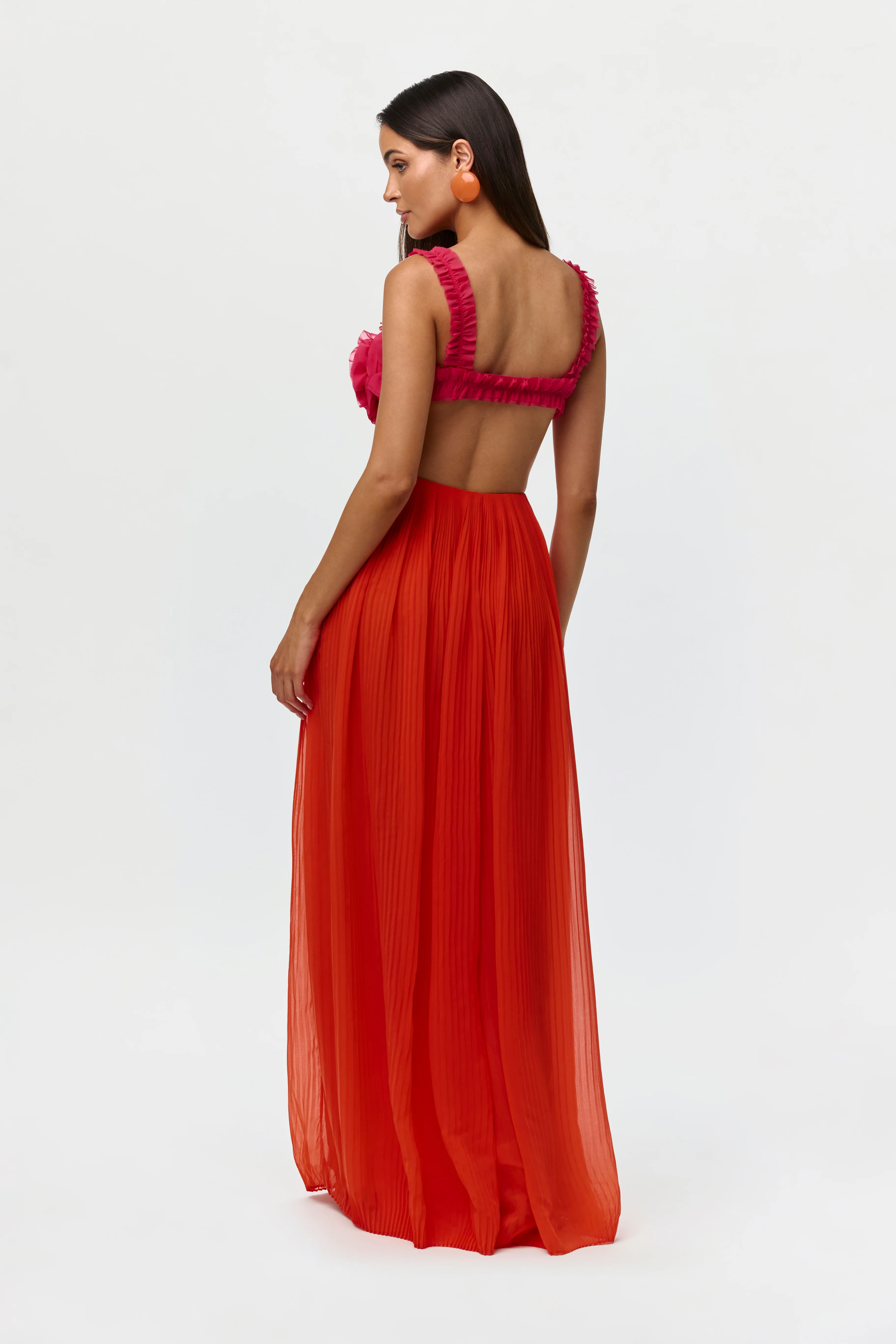 Chiffon Floral Crop Top - Image 8
