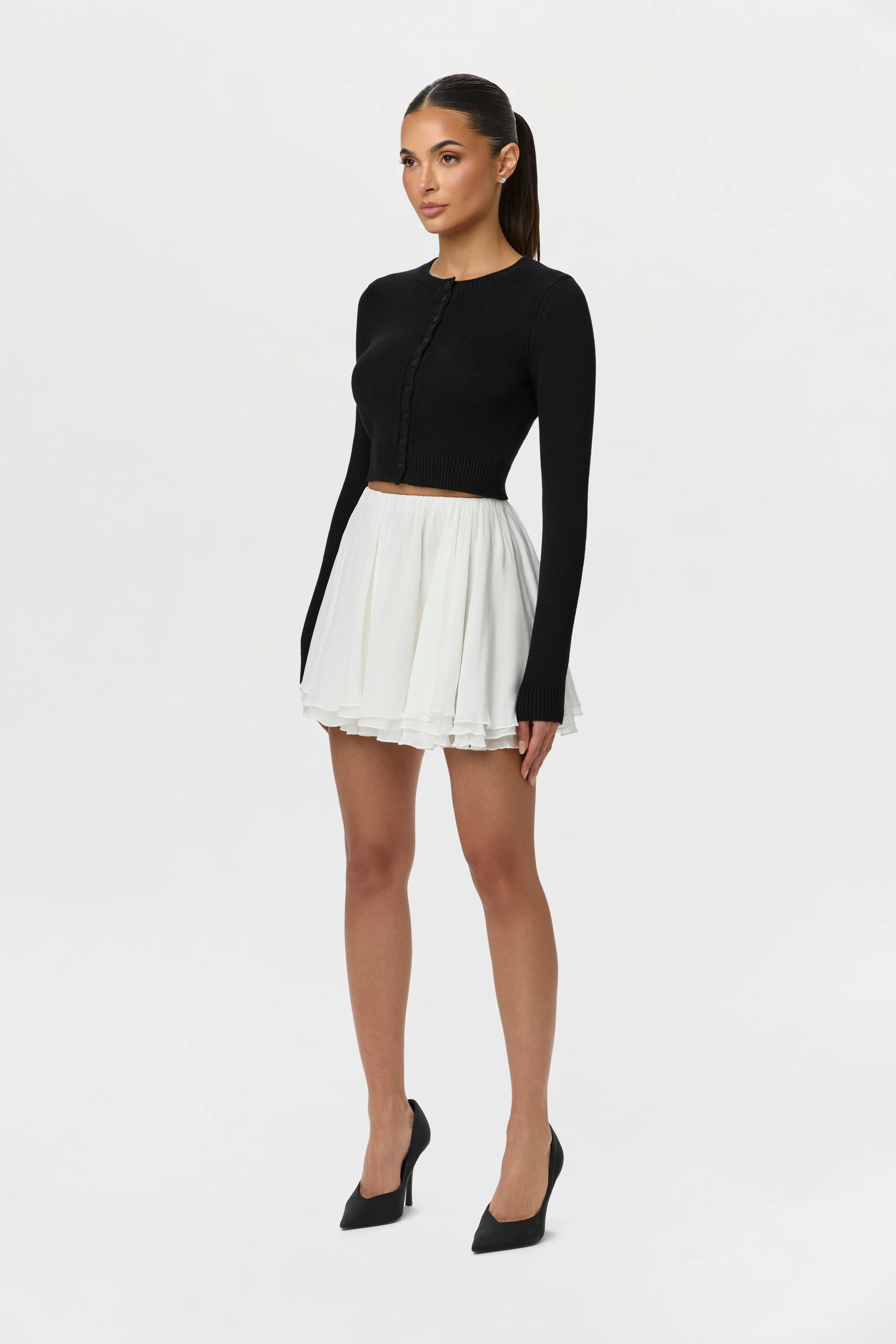 Chiffon Flare Mini Skirt - Image 5