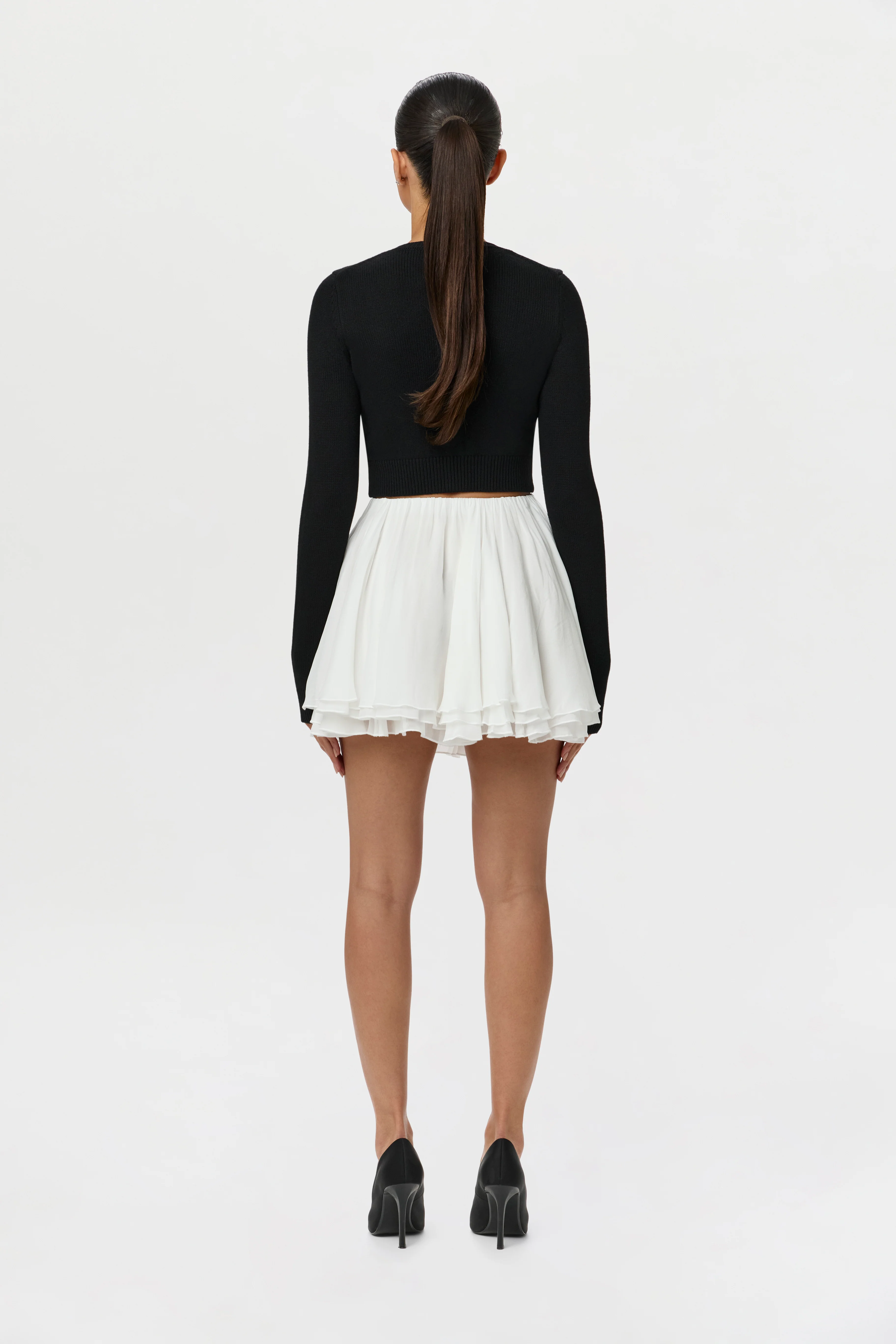 Chiffon Flare Mini Skirt - Image 6