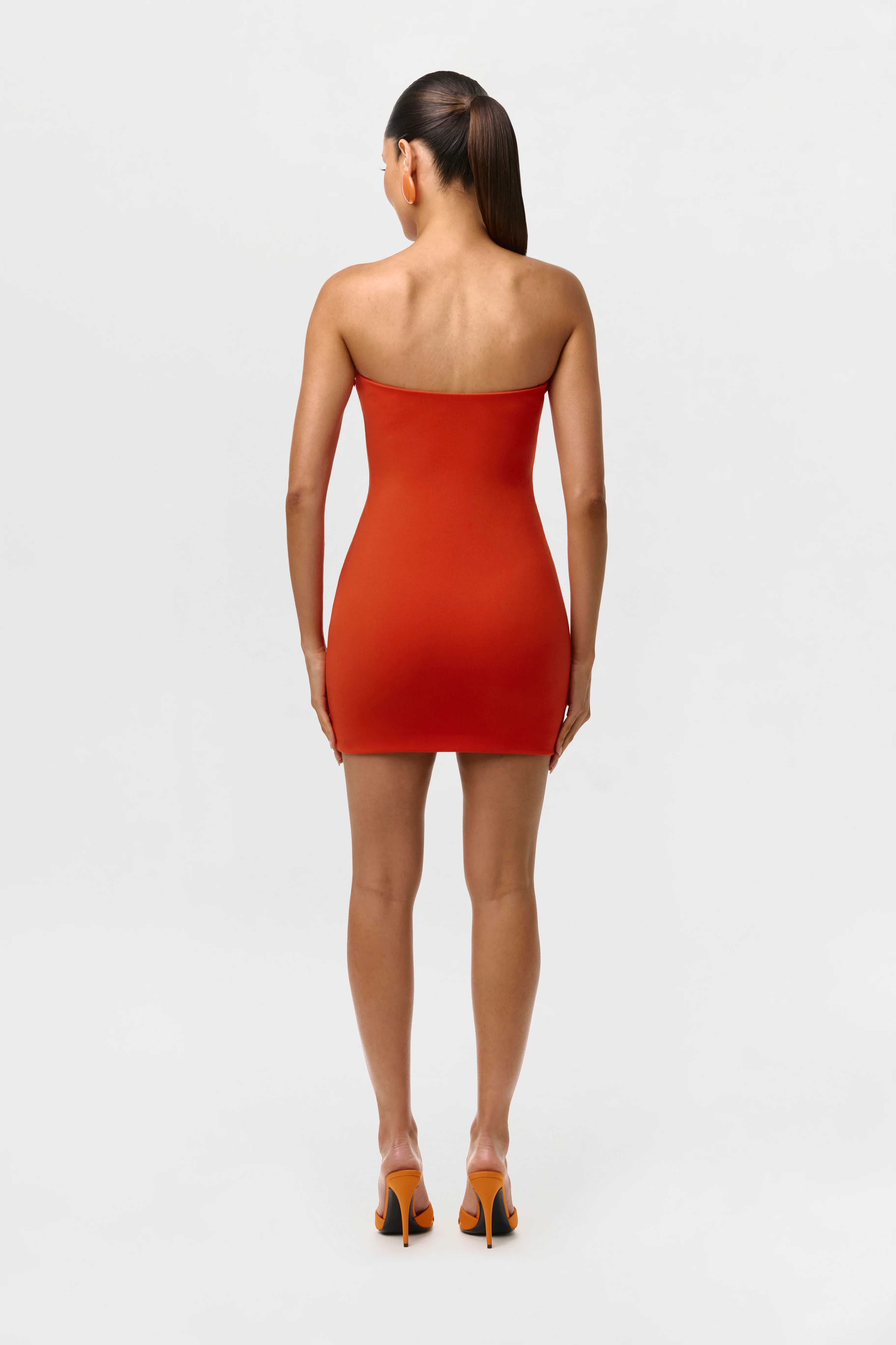 Crepe Tube Mini Dress - Image 4