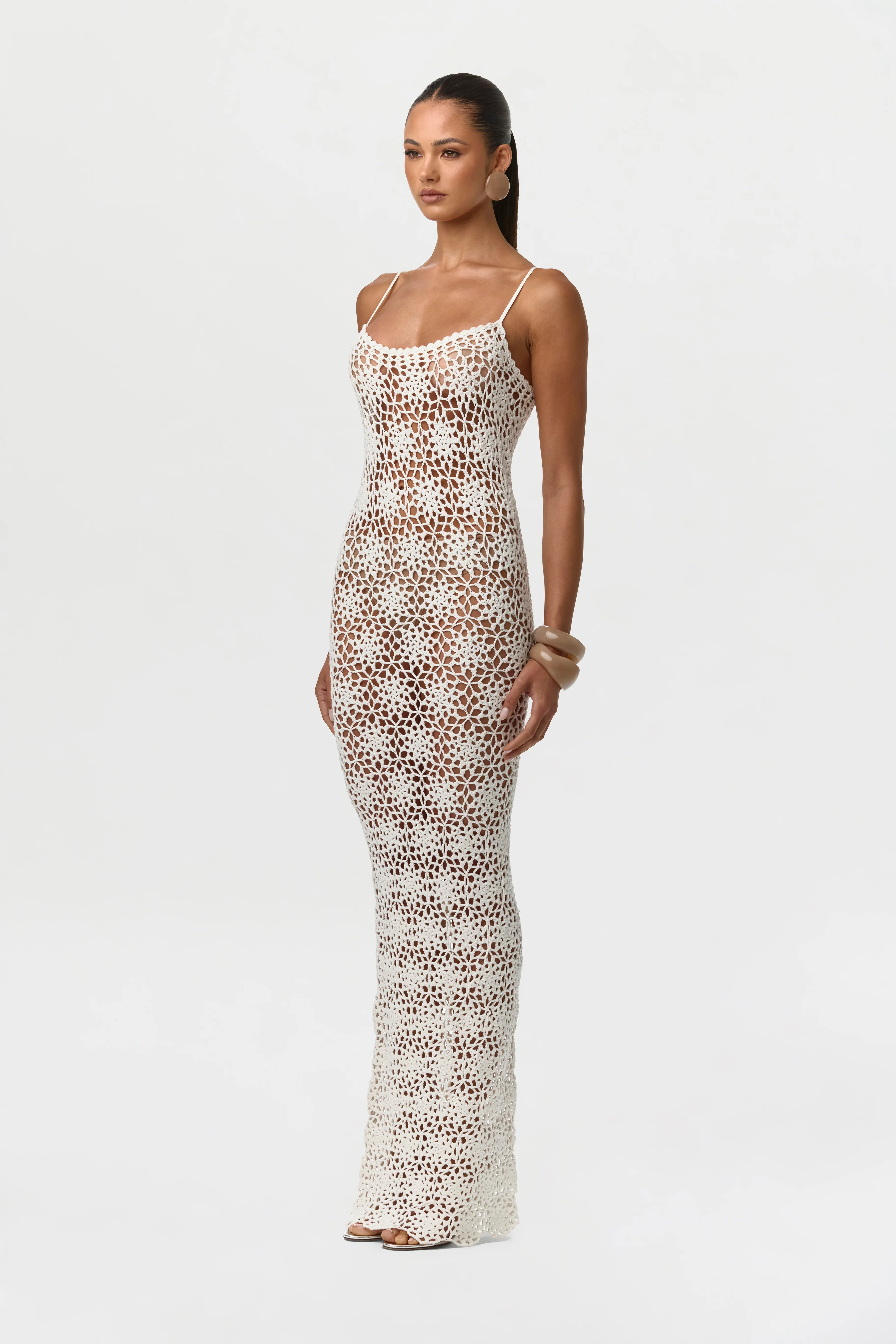 Knit Crochet Maxi Dress - Image 4