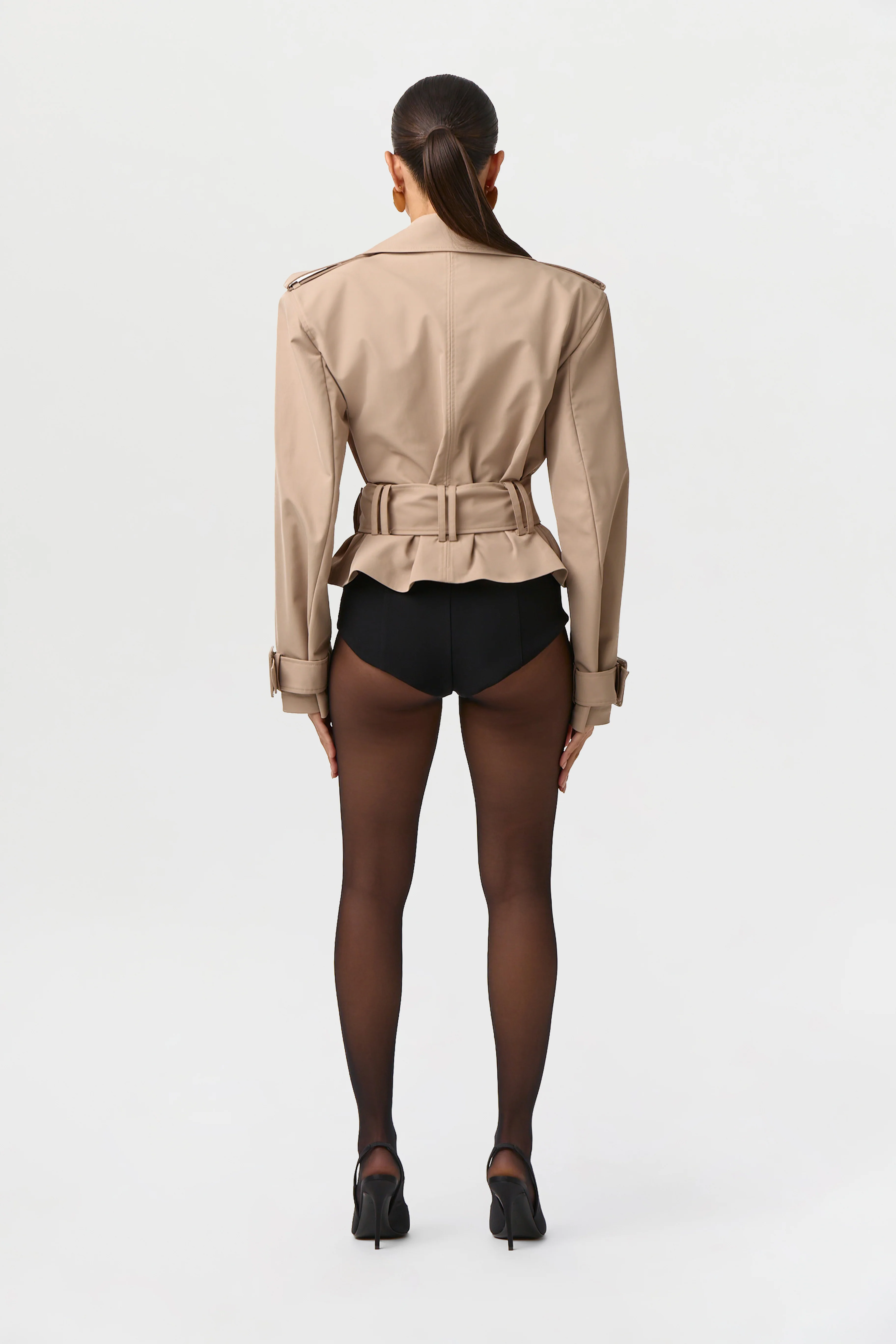 Suiting Seam Hot Pants - Image 8