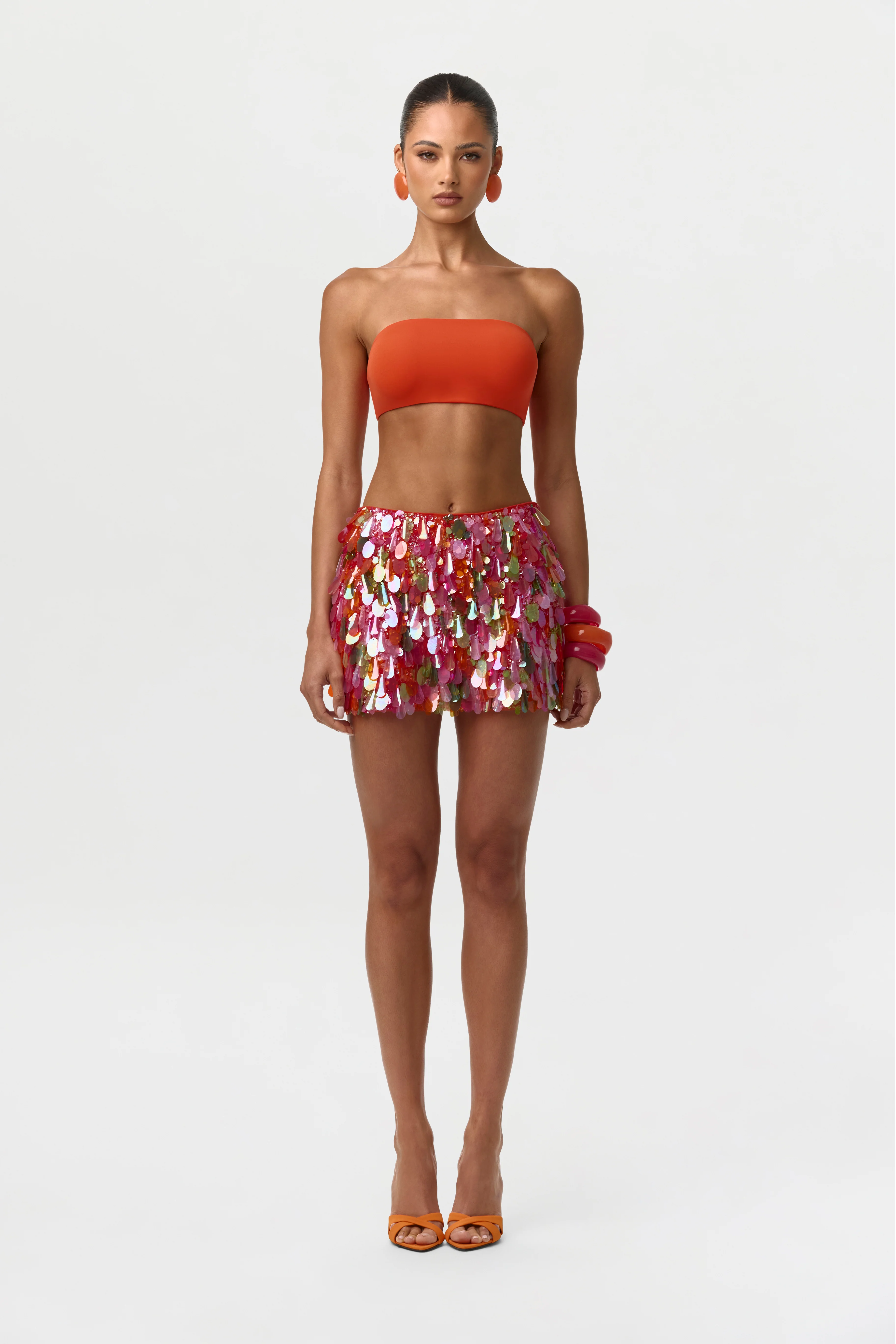 Sequin High Waist Mini Skirt - Image 8