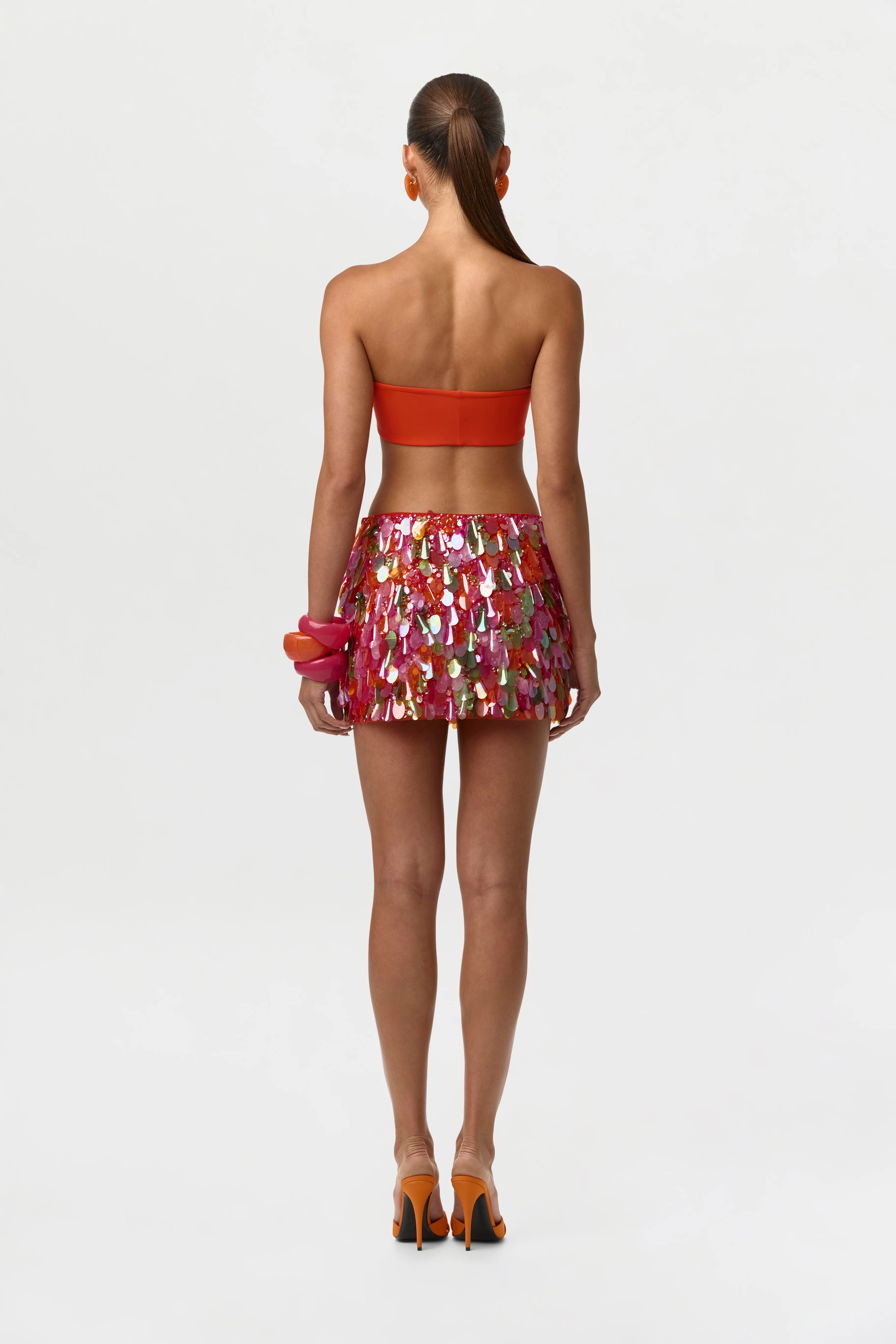 Sequin High Waist Mini Skirt - Image 9