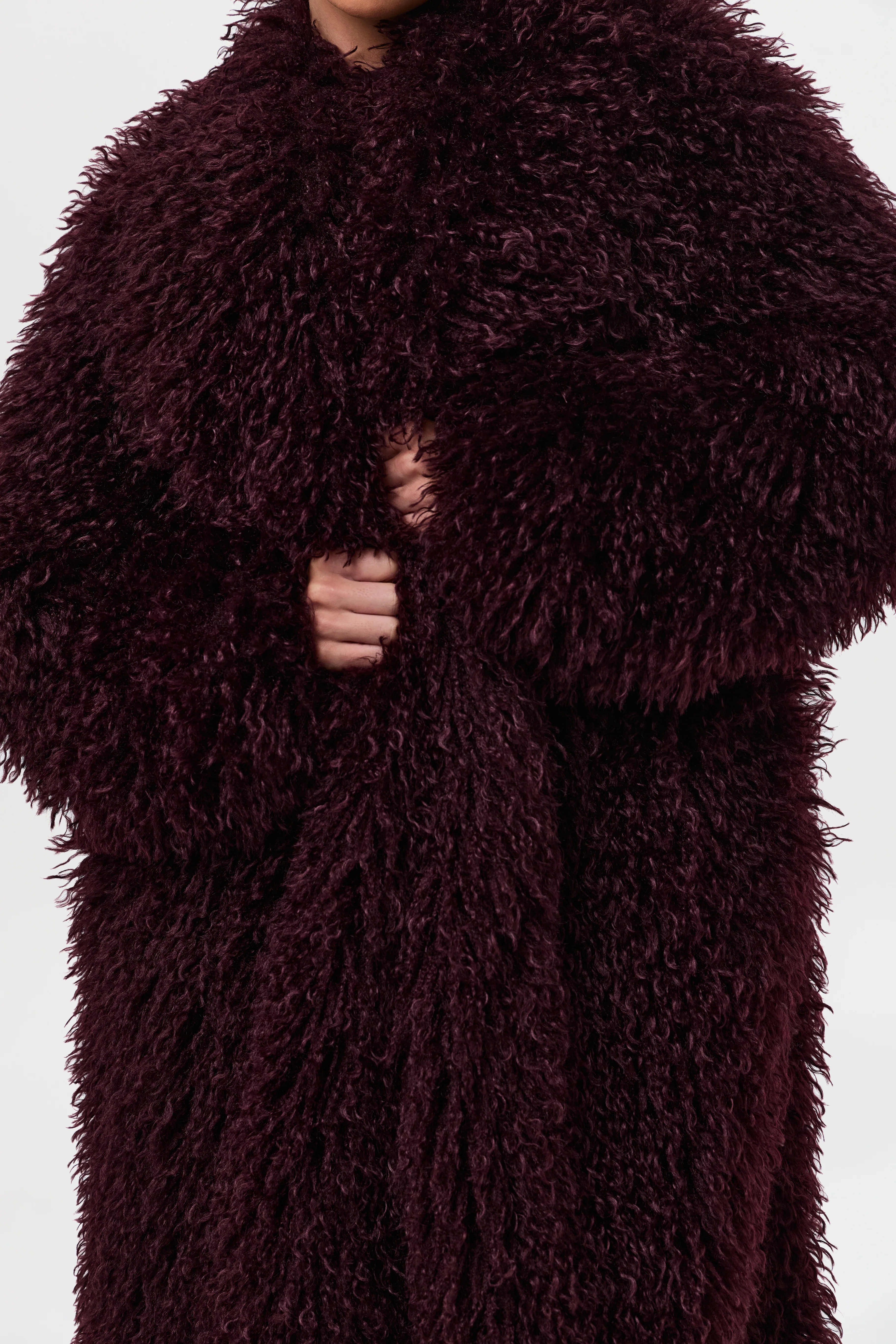 Faux Fur Plush Long Coat - Image 24