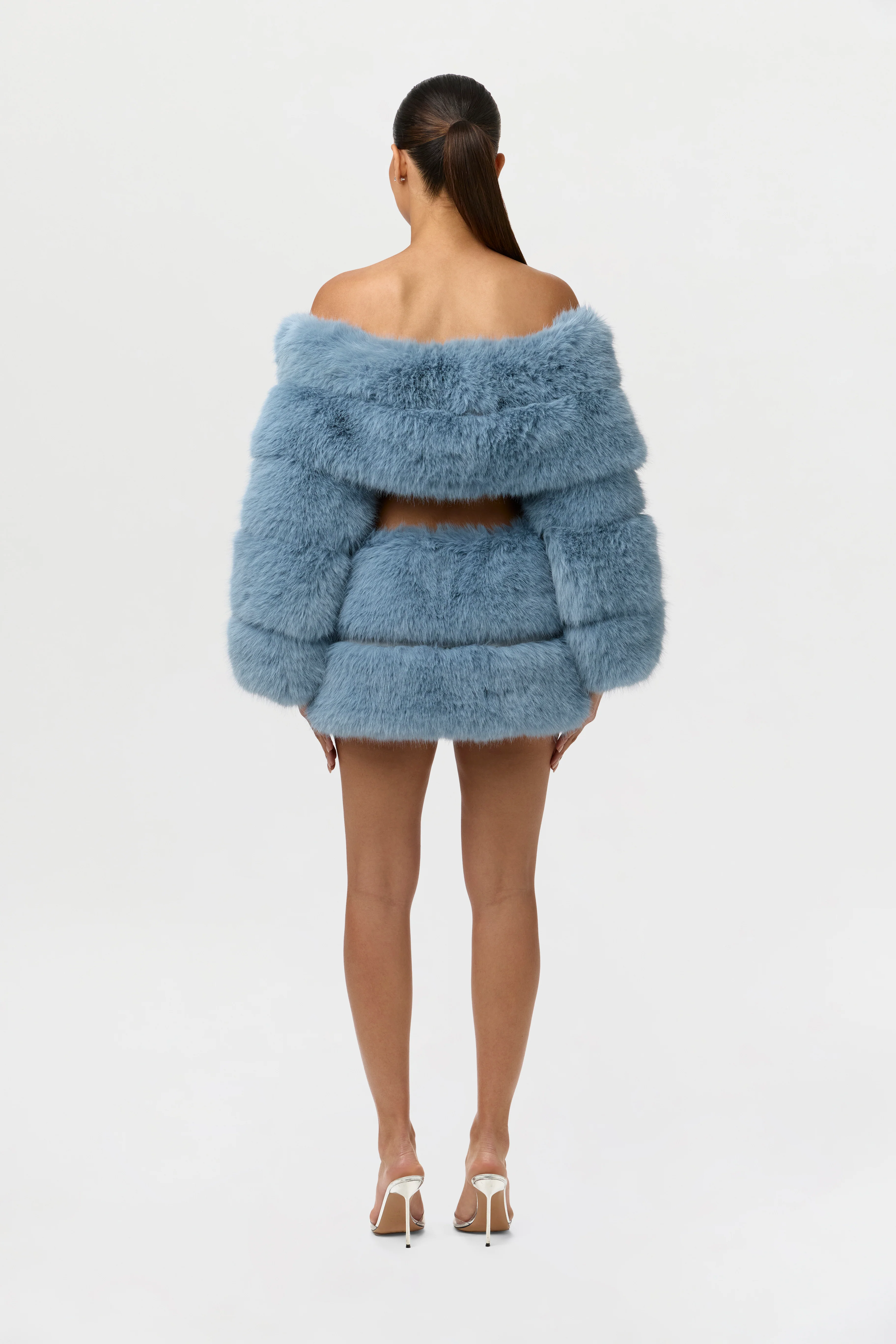 Faux Fur Off-Shoulder Pelted Top - Image 5