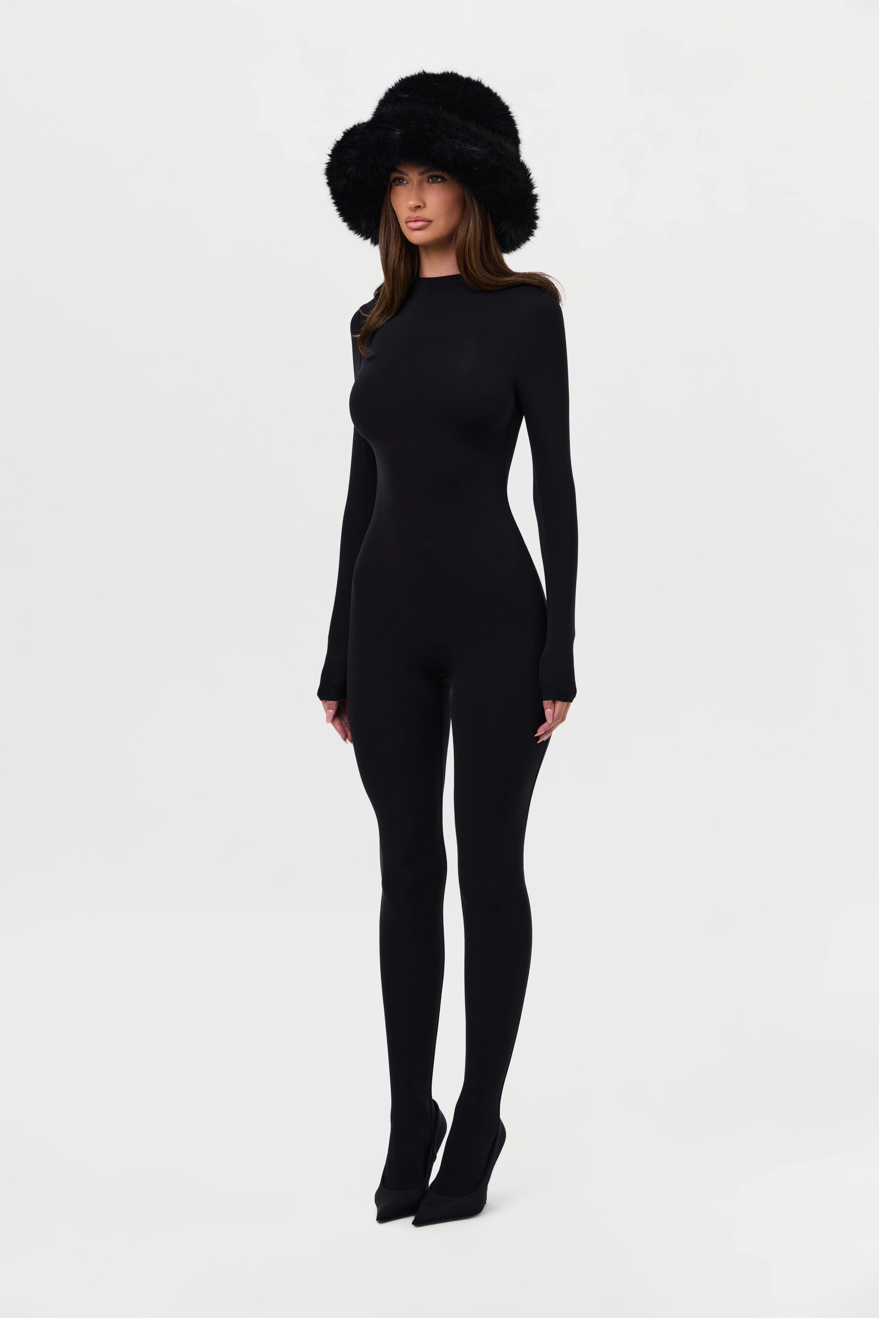 Faux Fur Oversized Bucket Hat - Image 15