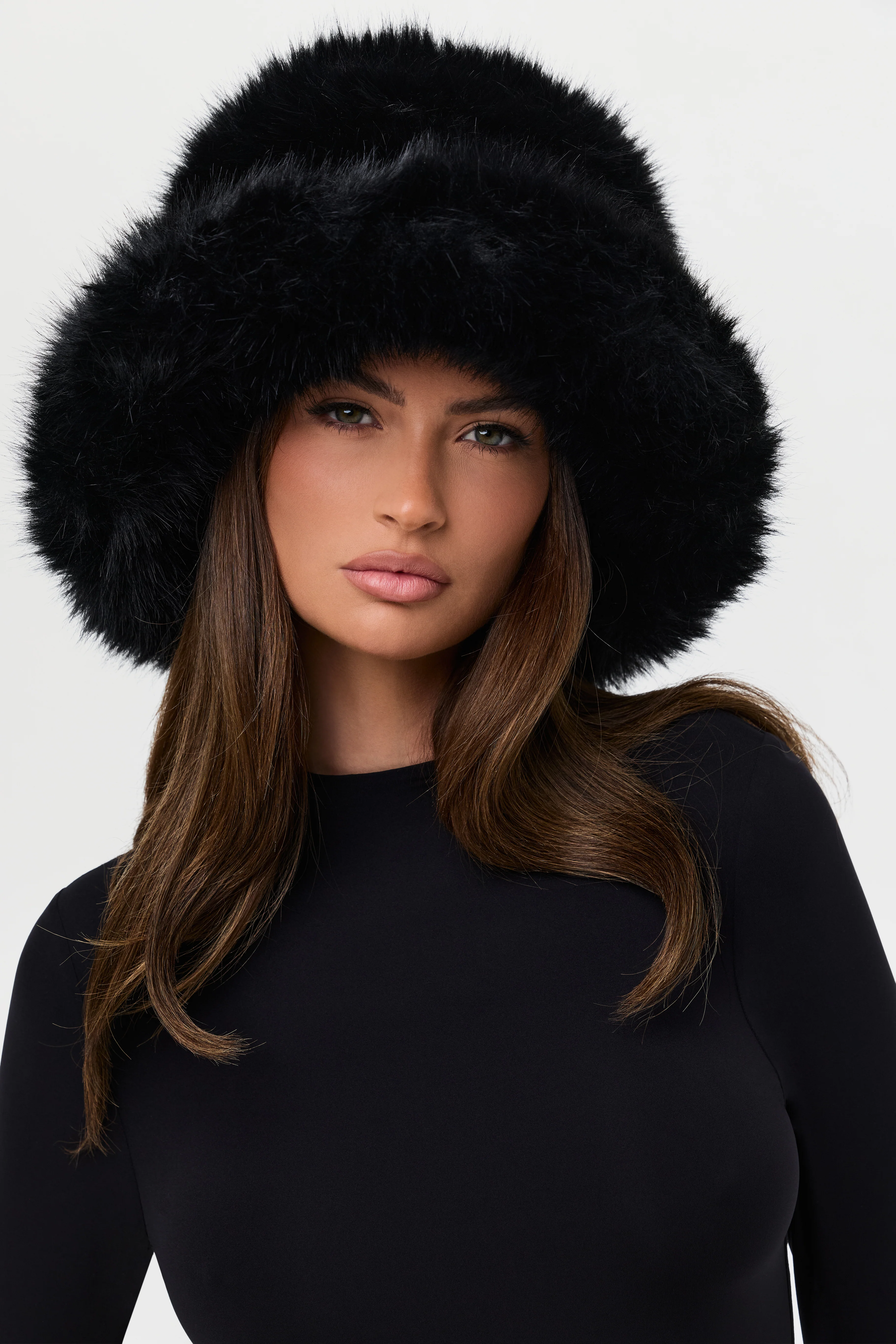 Faux Fur Oversized Bucket Hat - Image 16