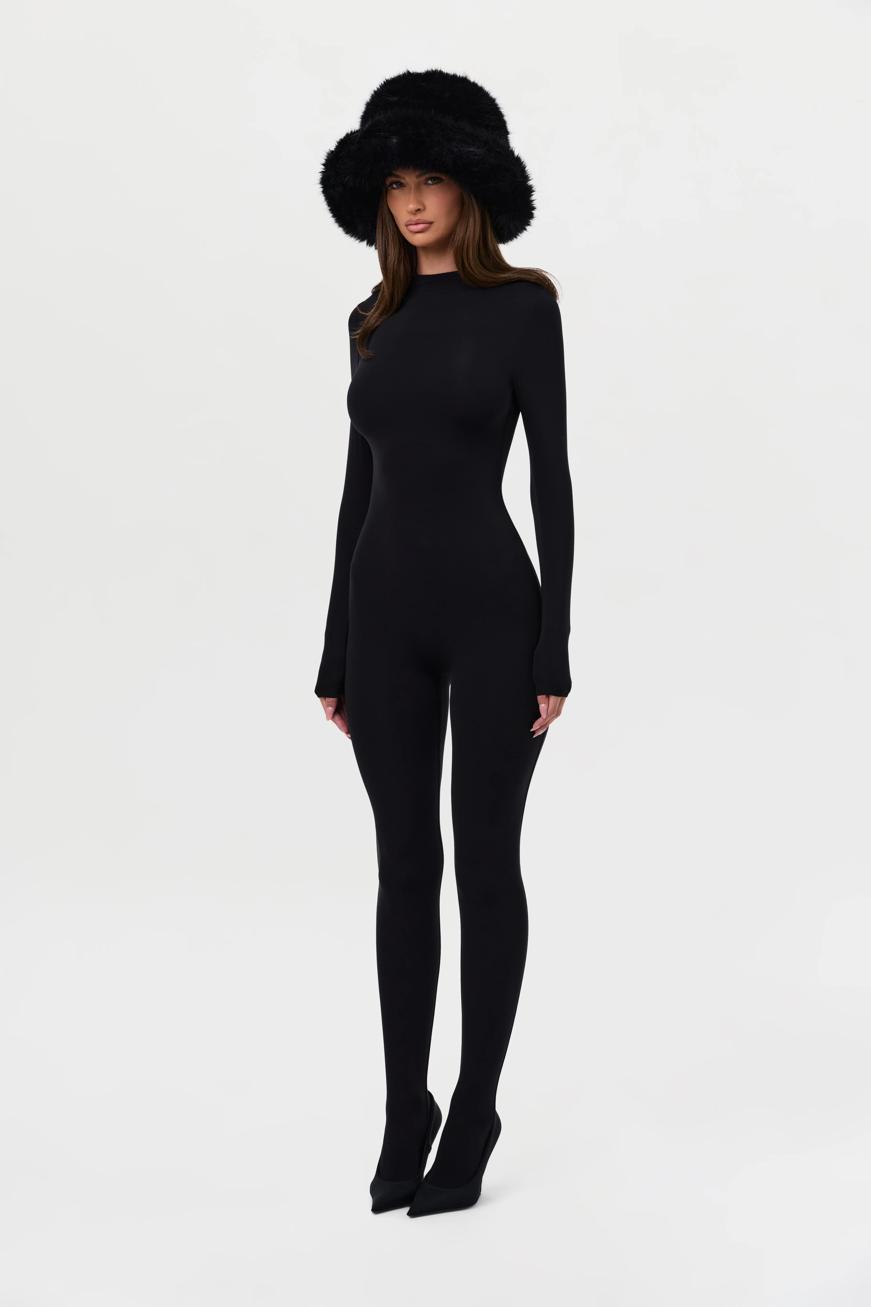 Faux Fur Oversized Bucket Hat - Image 17