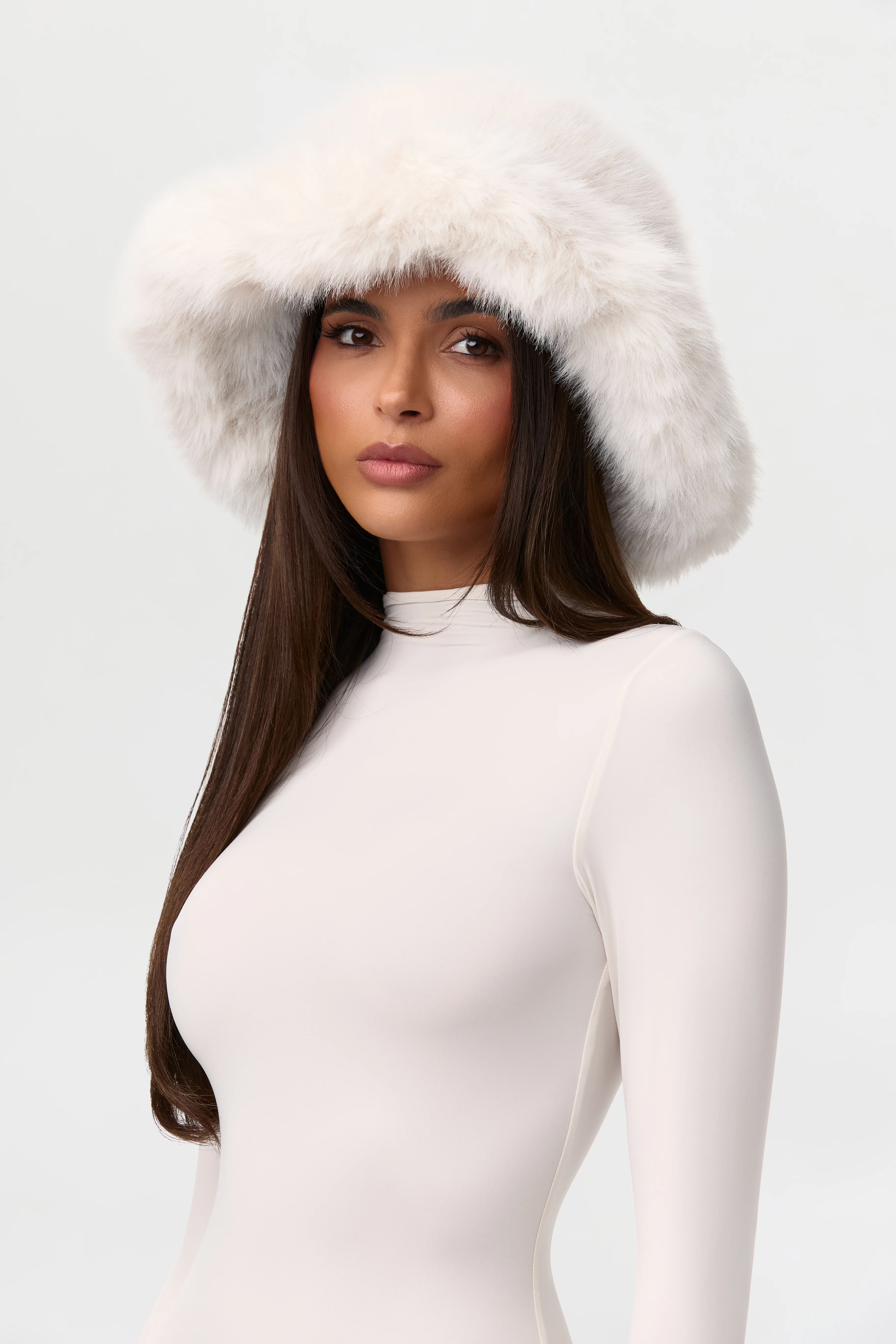 Faux Fur Oversized Bucket Hat - Image 18