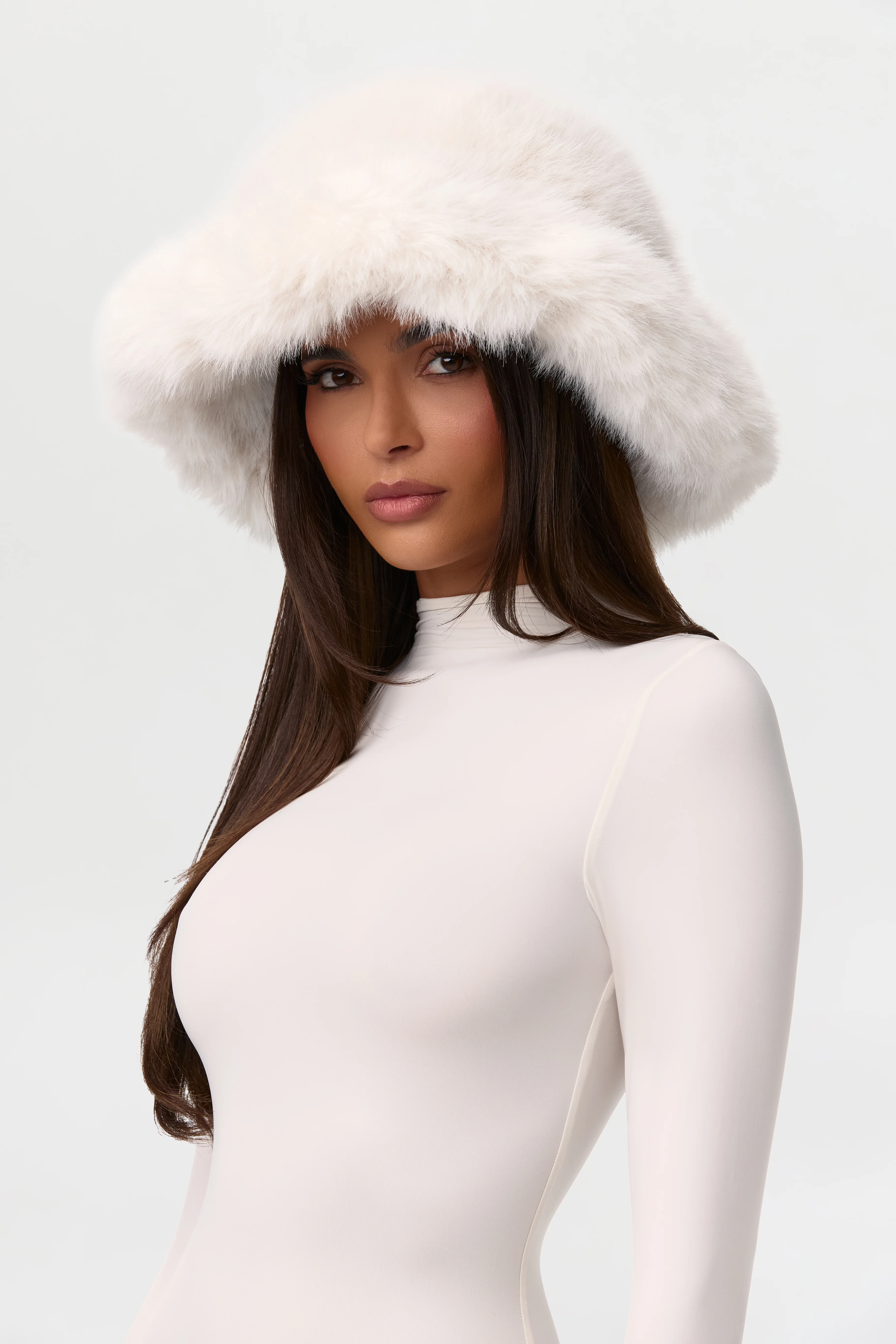 Faux Fur Oversized Bucket Hat - Image 20