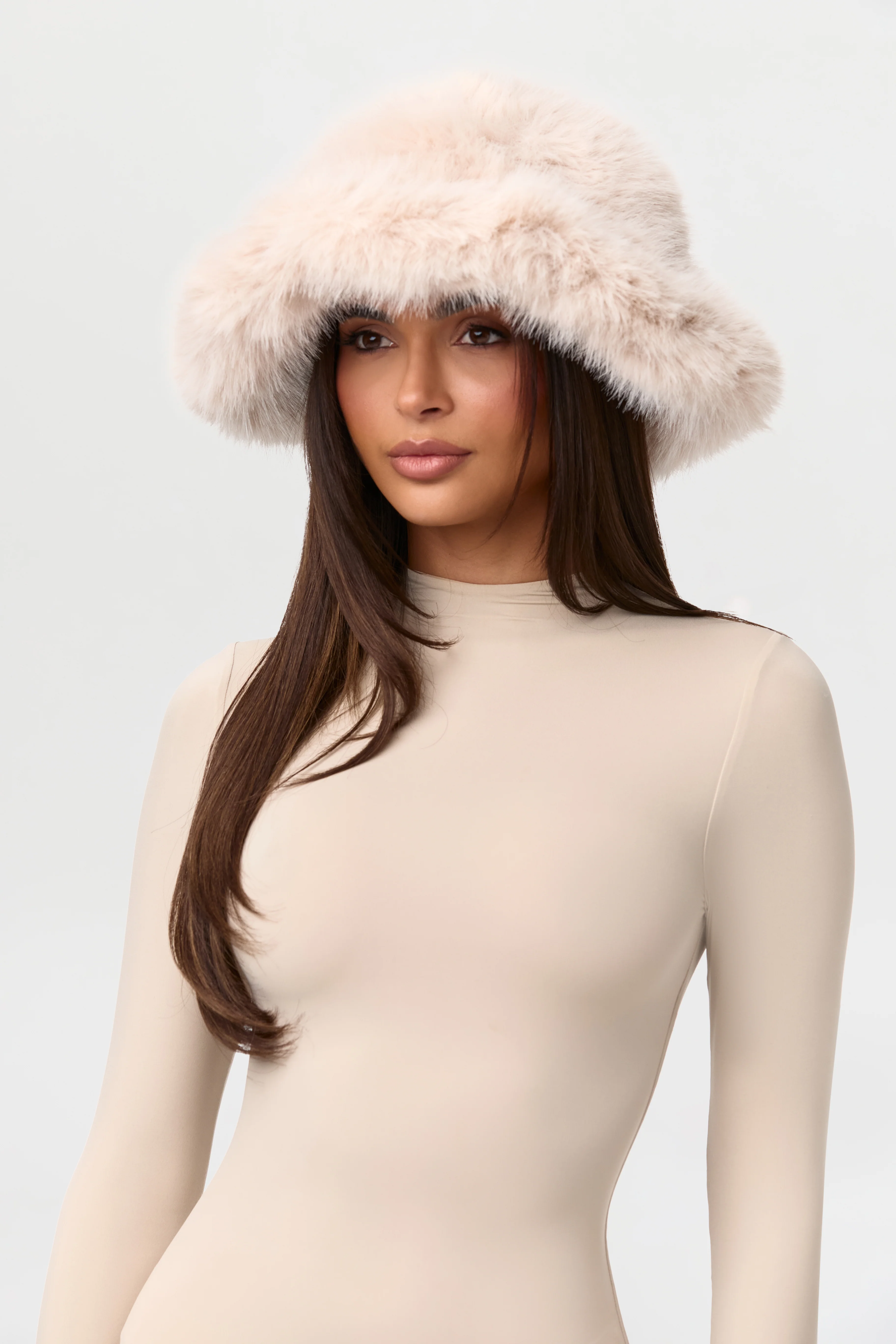 Faux Fur Oversized Bucket Hat - Image 25