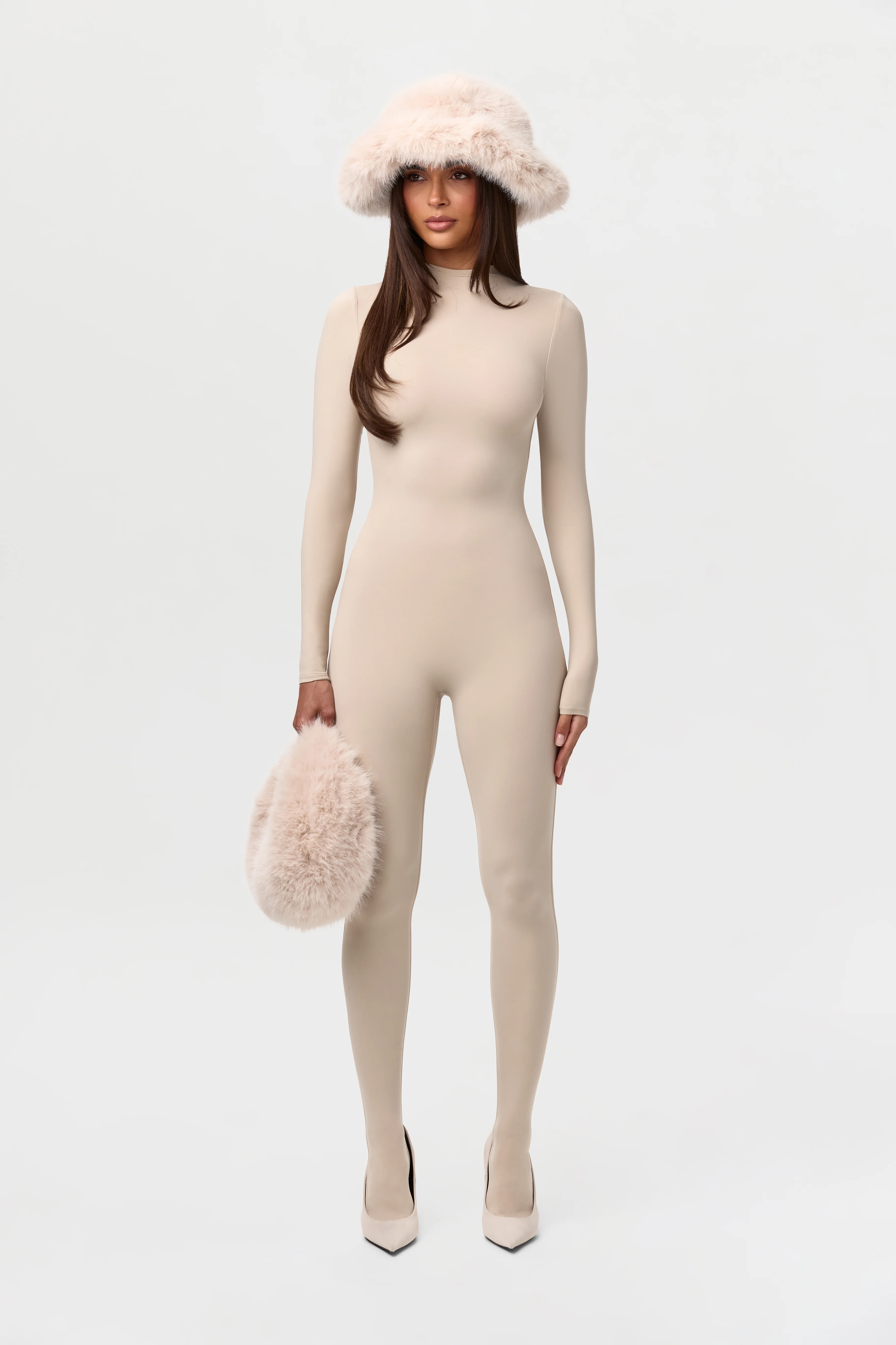 Faux Fur Oversized Bucket Hat - Image 32