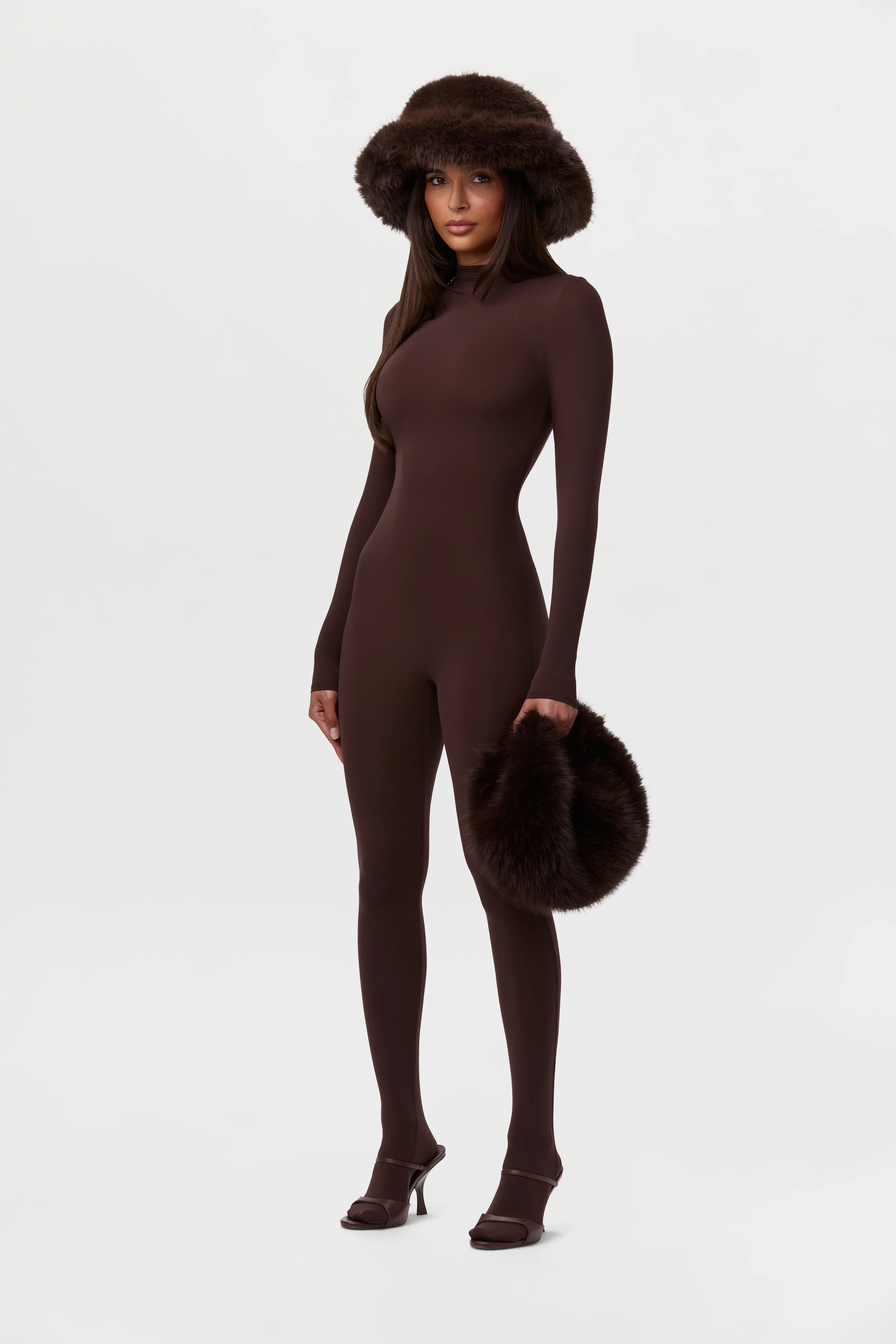 Faux Fur Oversized Bucket Hat - Image 35