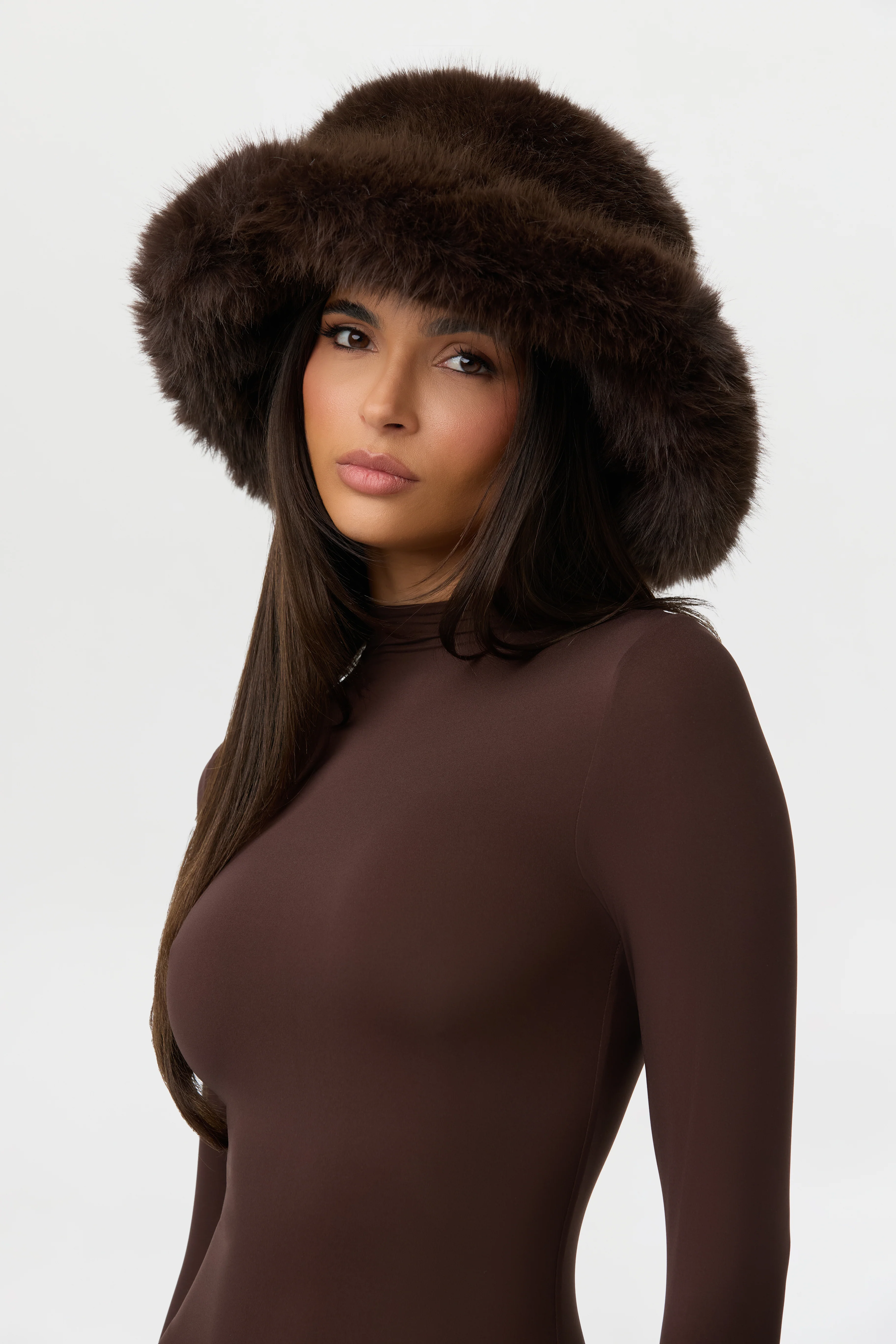 Faux Fur Oversized Bucket Hat - Image 36
