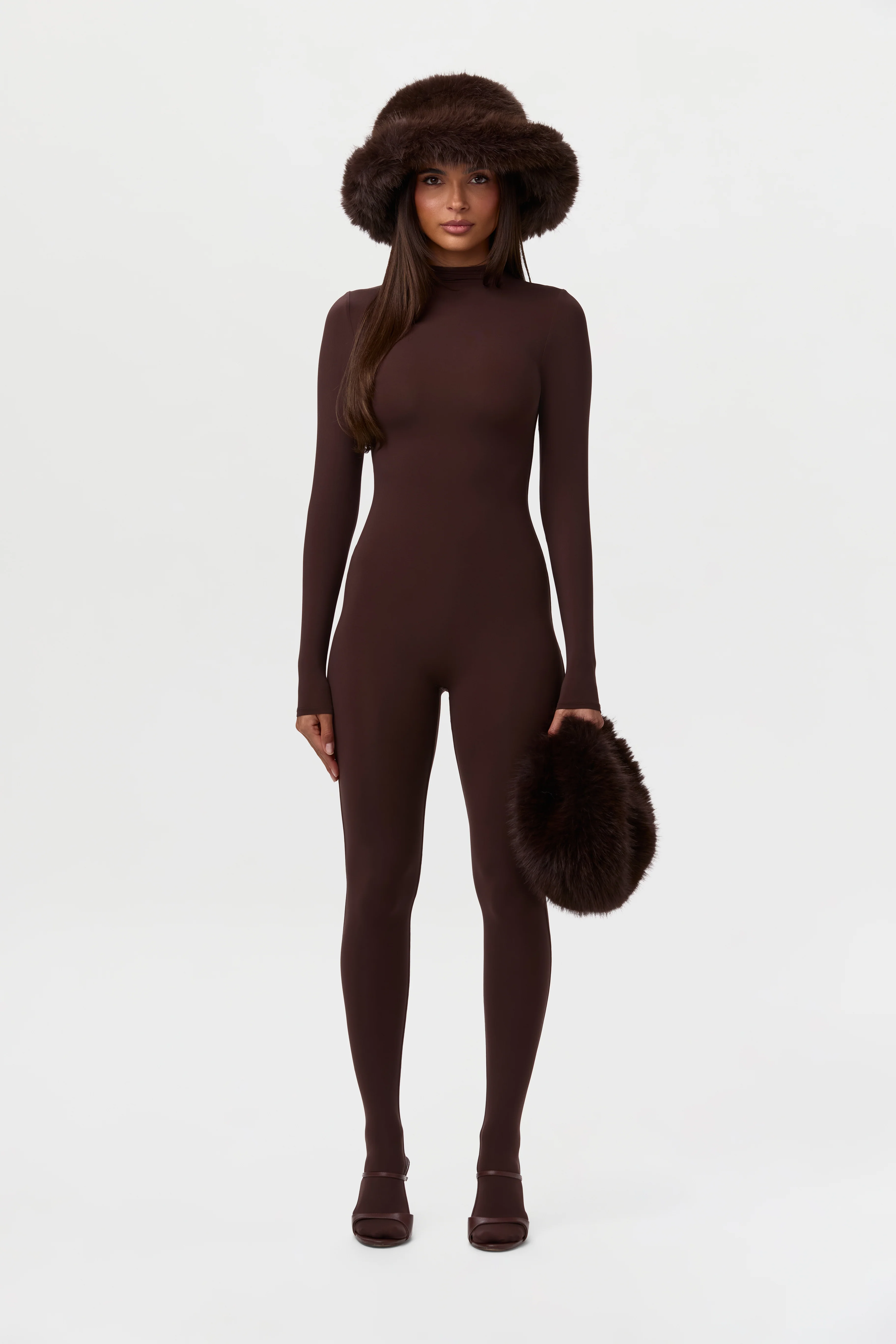 Faux Fur Oversized Bucket Hat - Image 37
