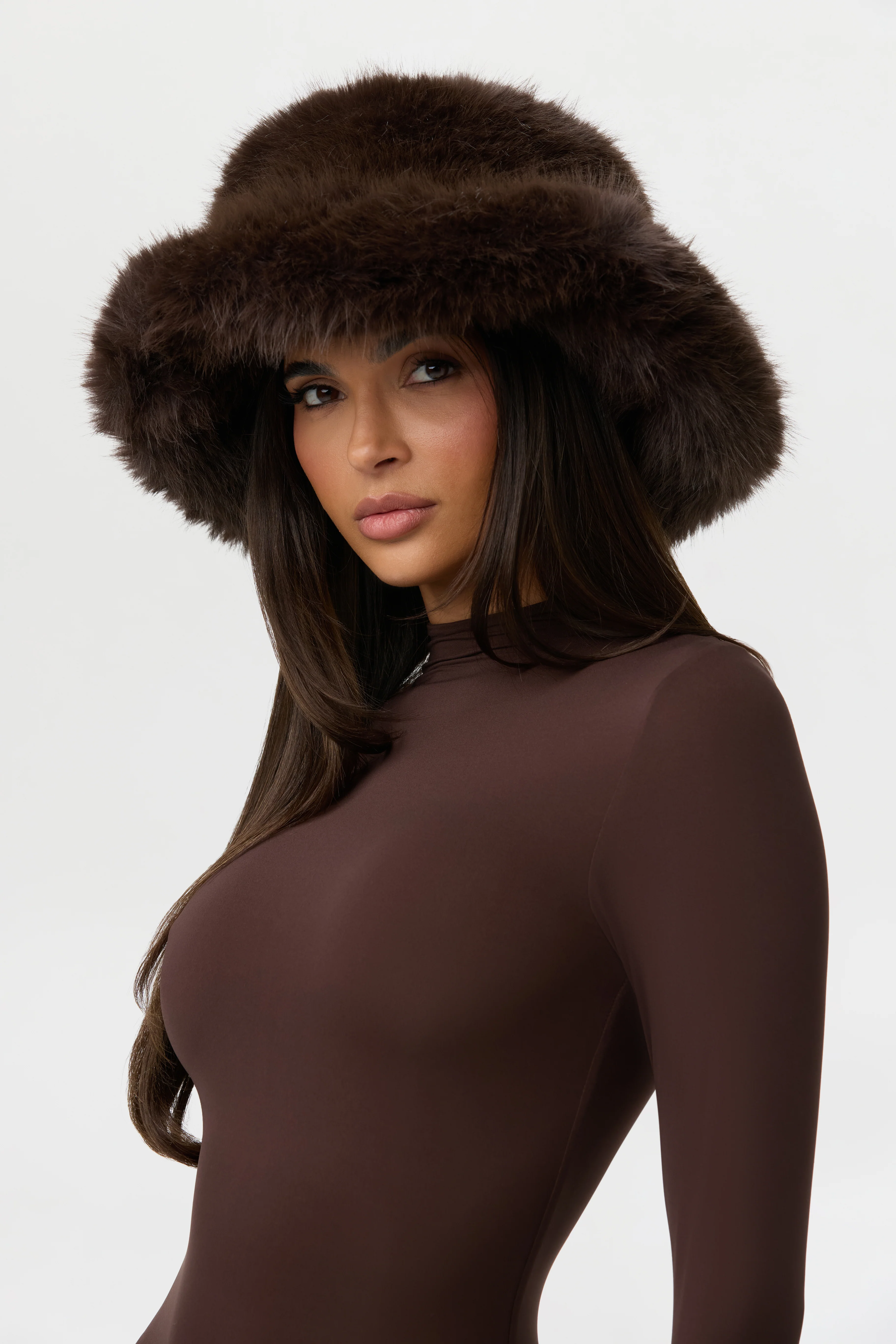 Faux Fur Oversized Bucket Hat - Image 40
