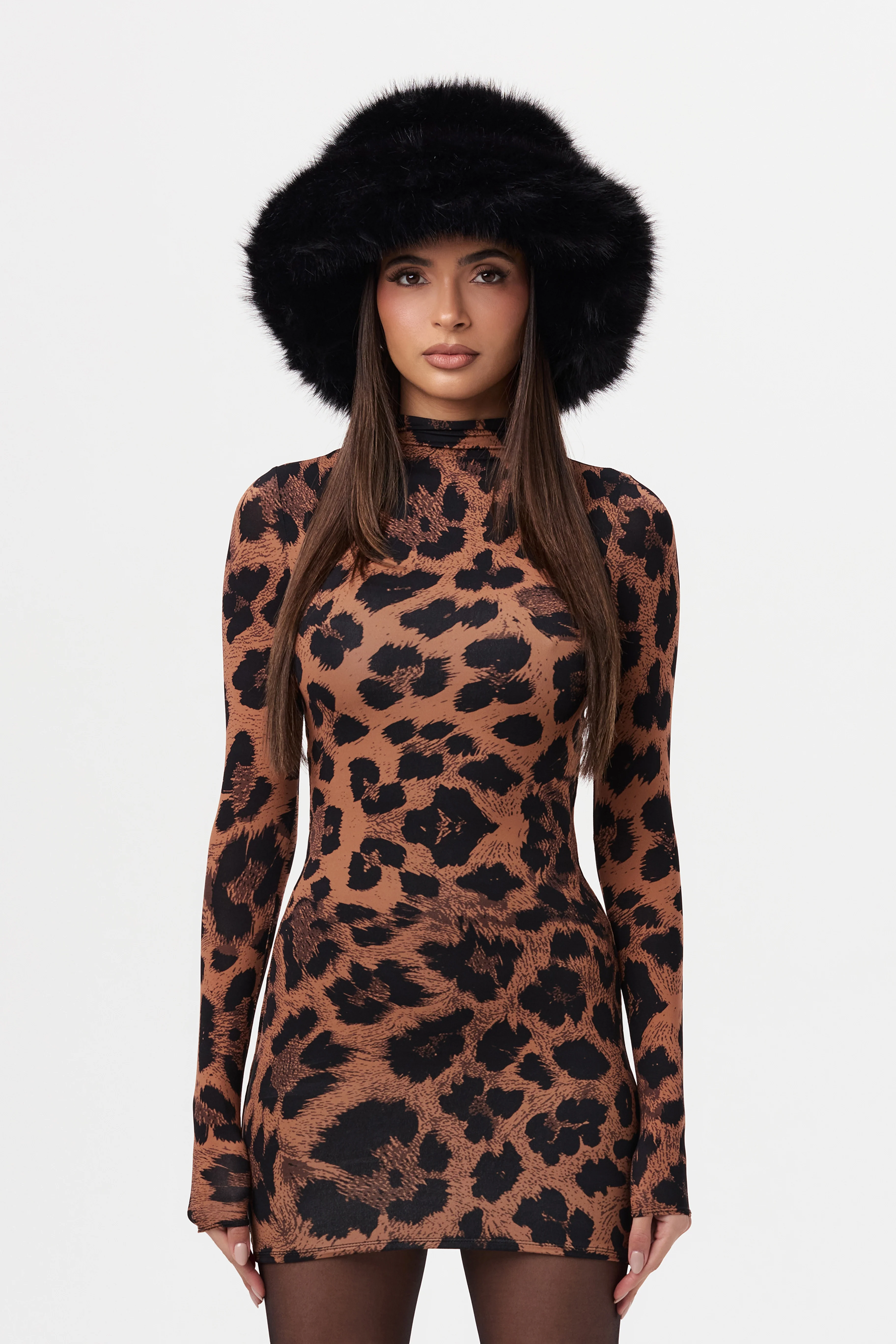 Faux Fur Oversized Bucket Hat - Image 45