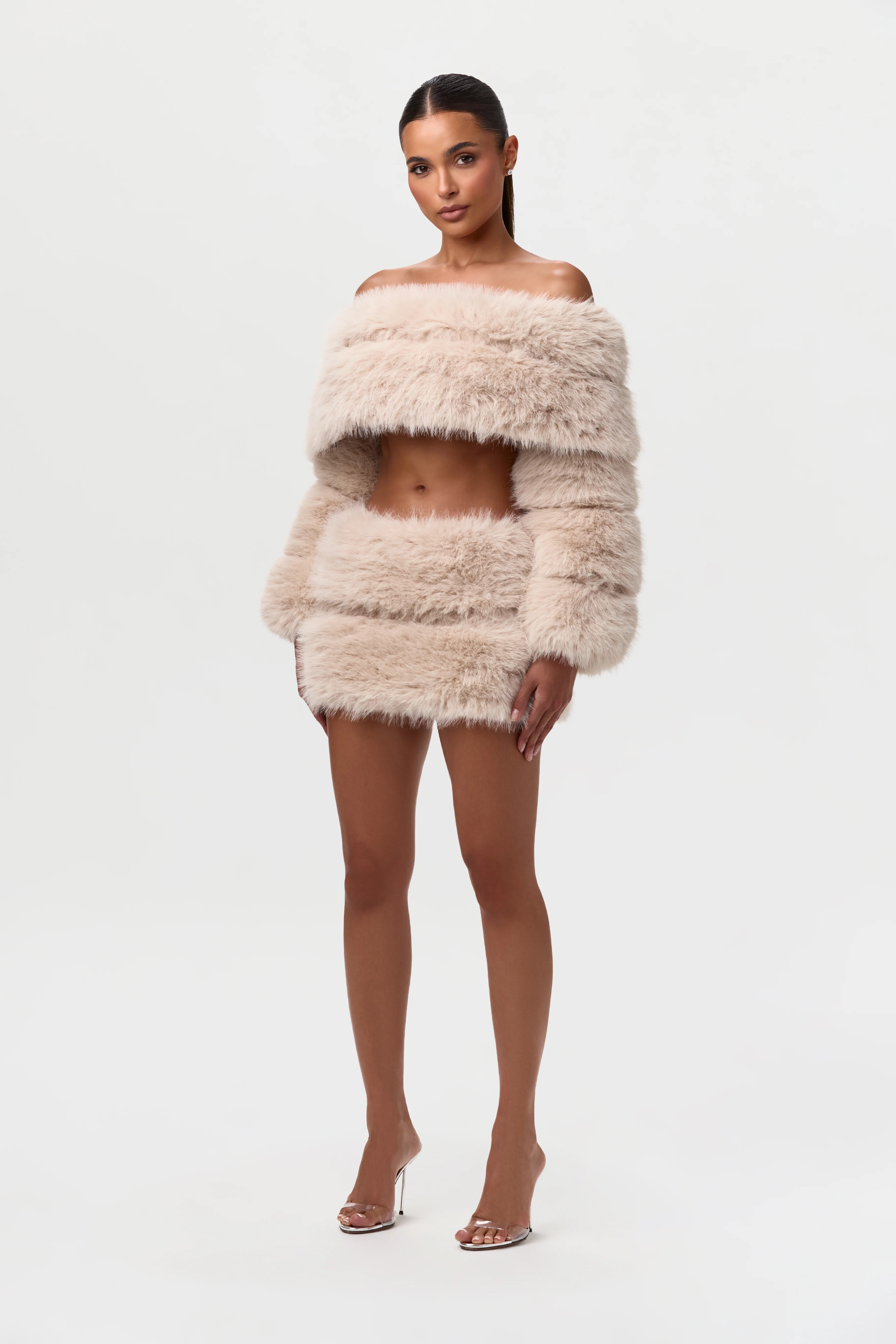 Faux Fur Pelted Mini Skirt - Image 5