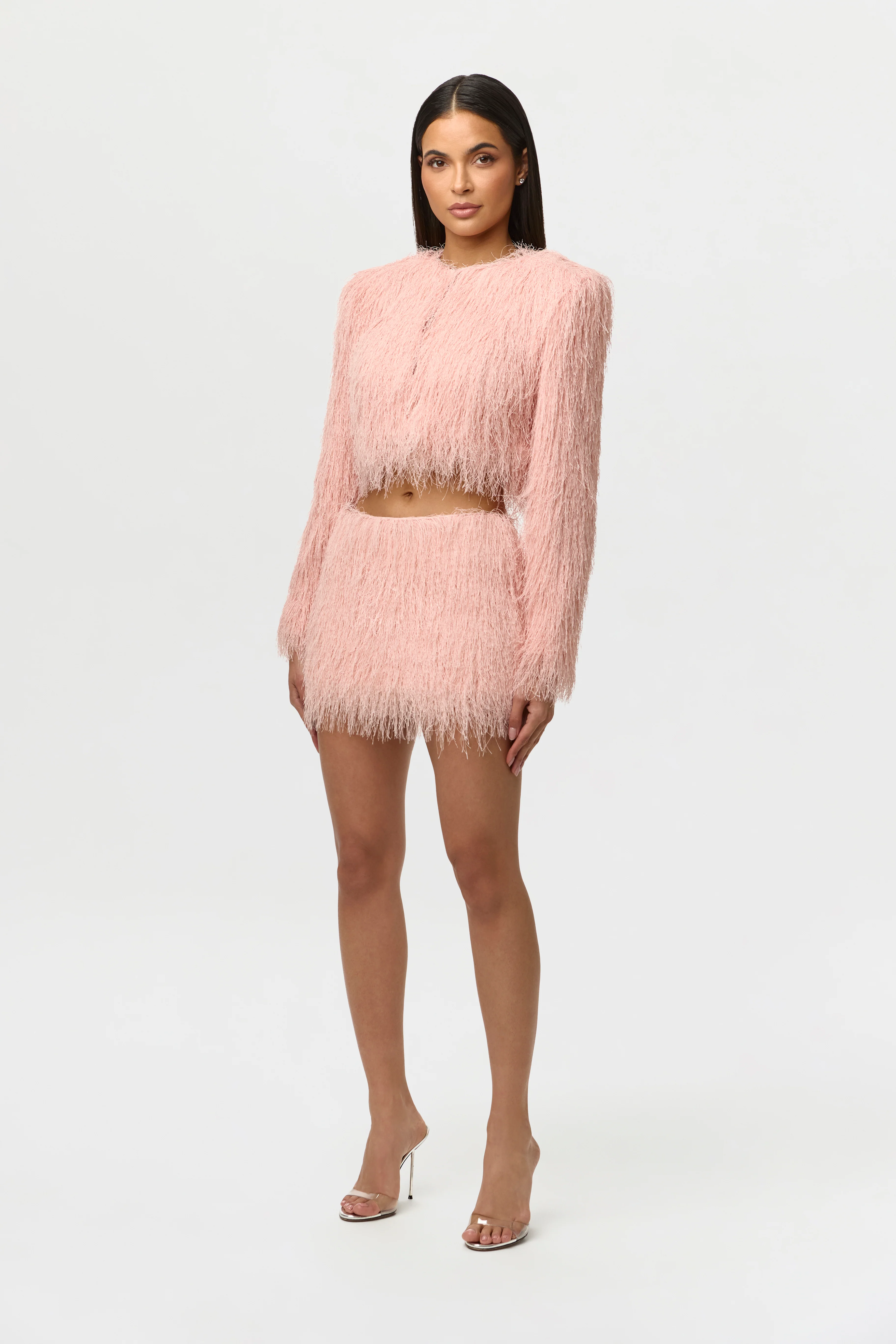 Faux Fringe Cropped Jacket - Image 6