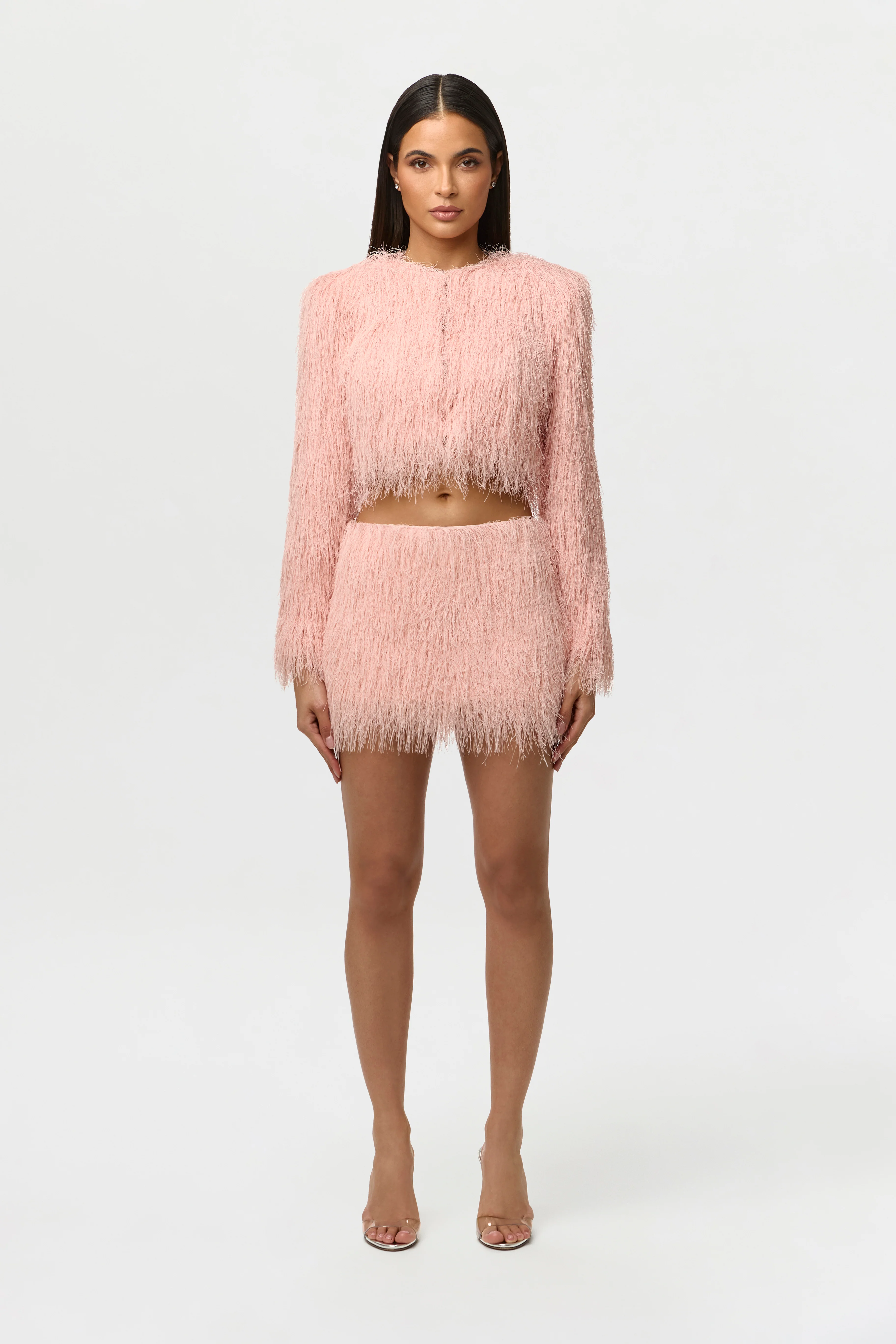 Faux Fringe Mini Skirt - Image 3