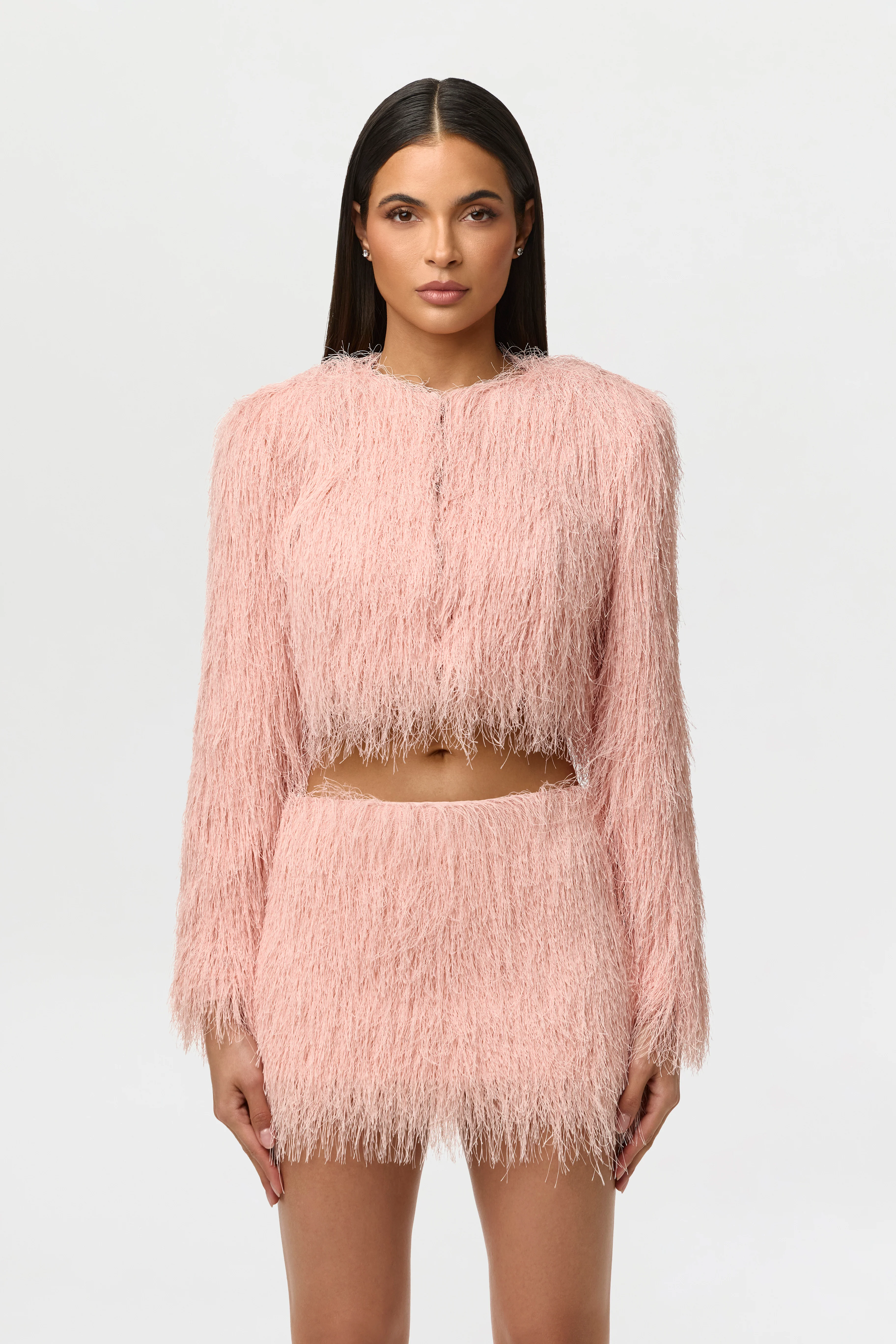 Faux Fringe Mini Skirt - Image 4