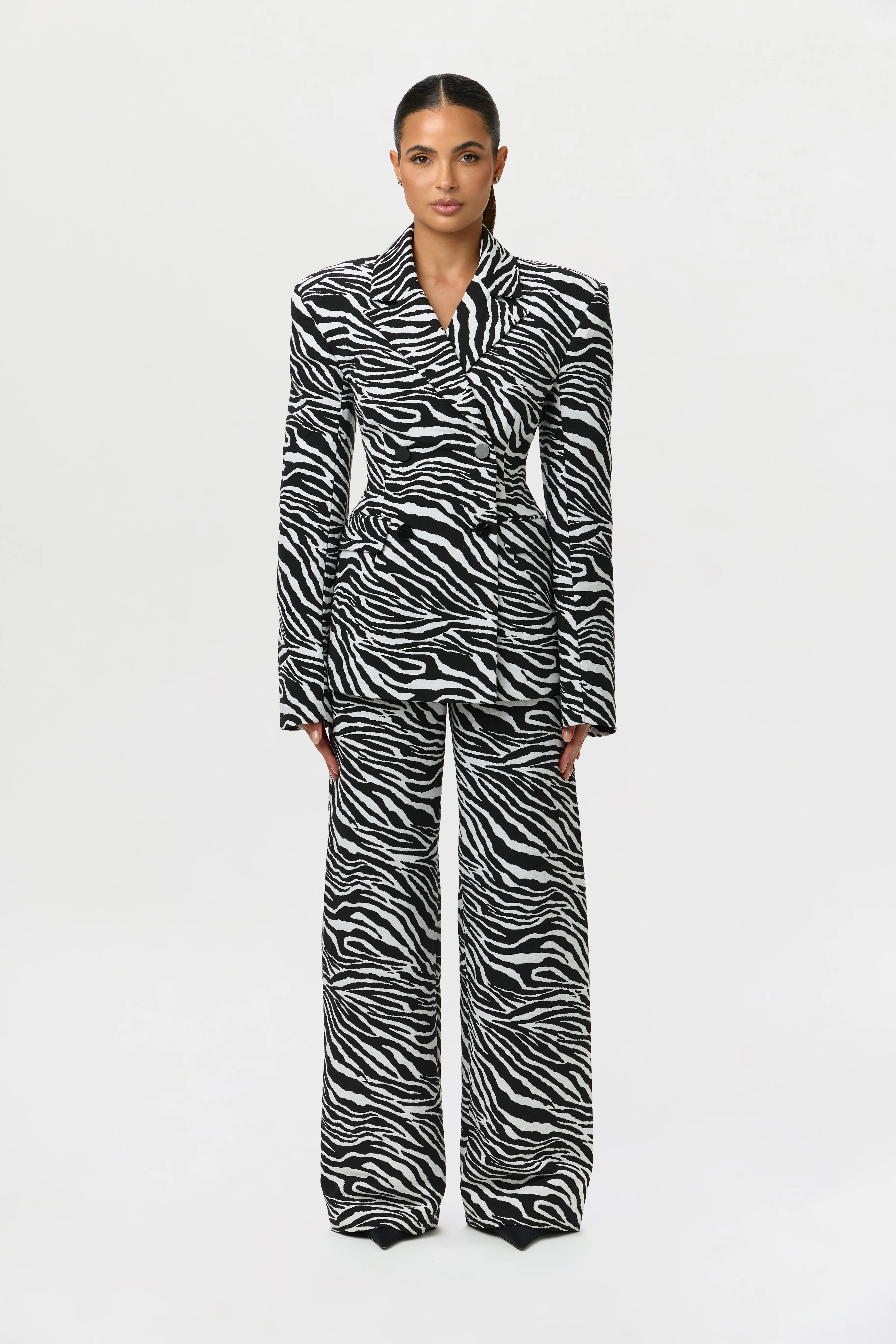 Suiting Zebra Jacquard Blazer - Image 6