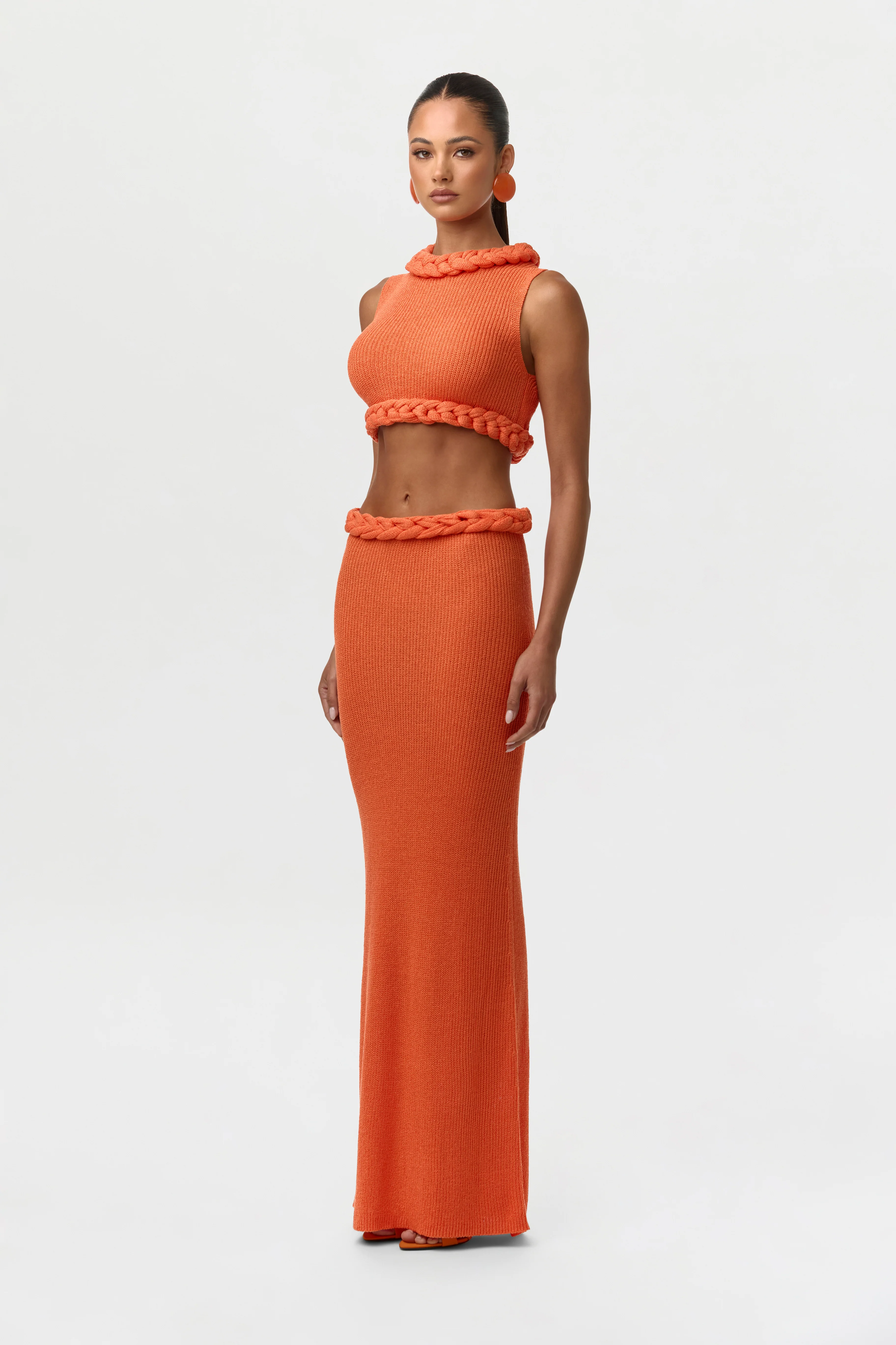 Knit Sleeveless Braid Top - Image 11