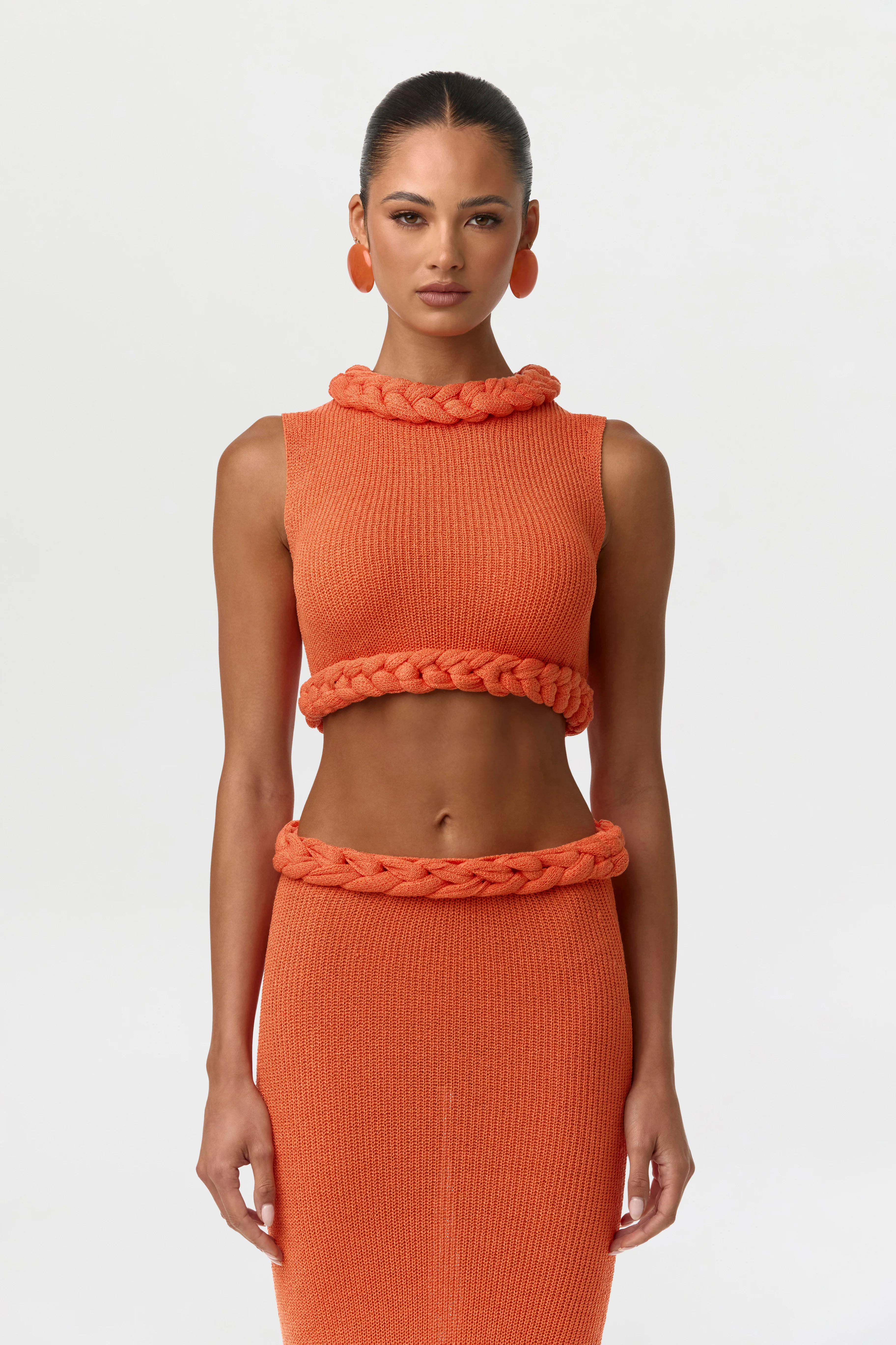 Knit Sleeveless Braid Top - Image 8