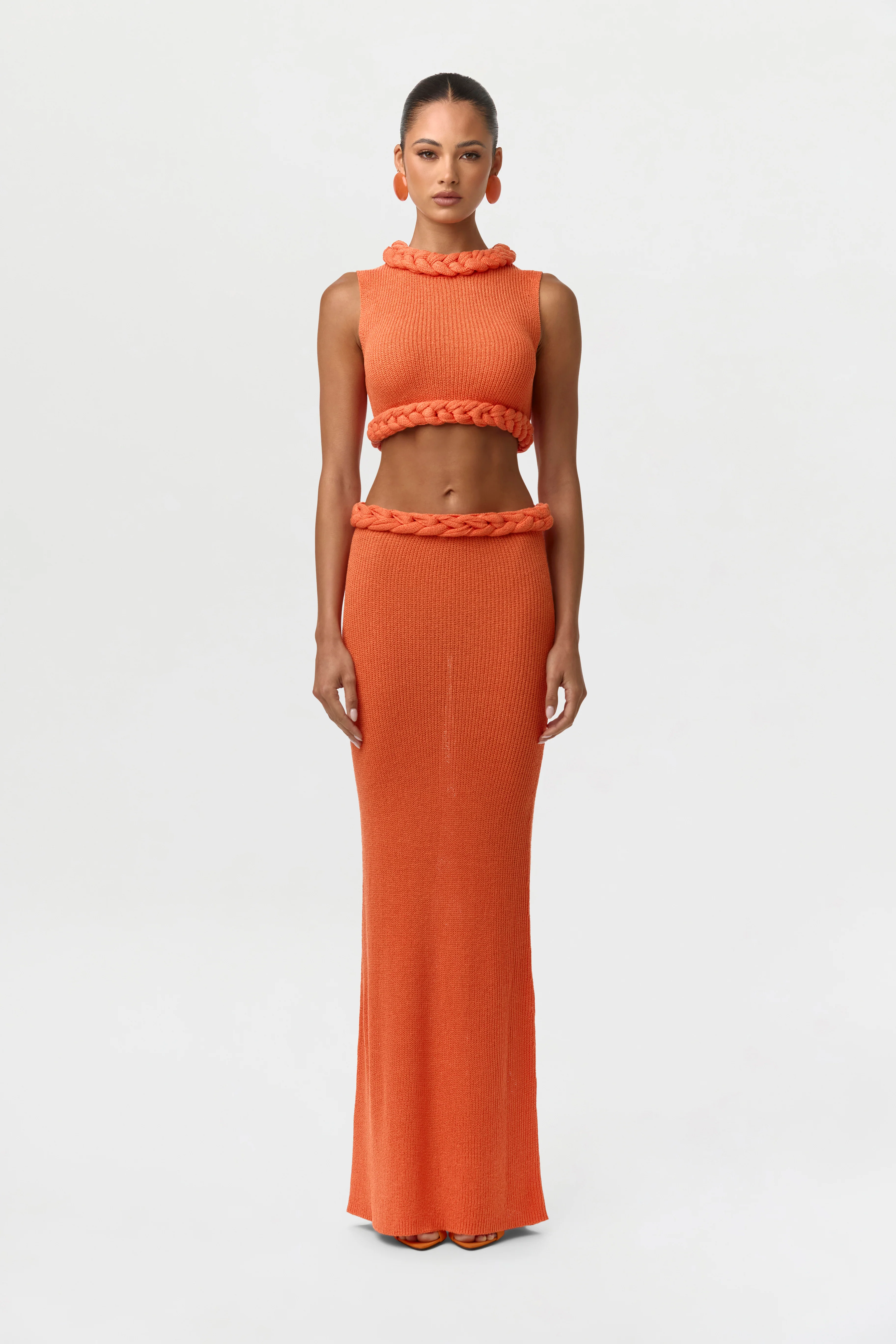 Knit Sleeveless Braid Top - Image 9