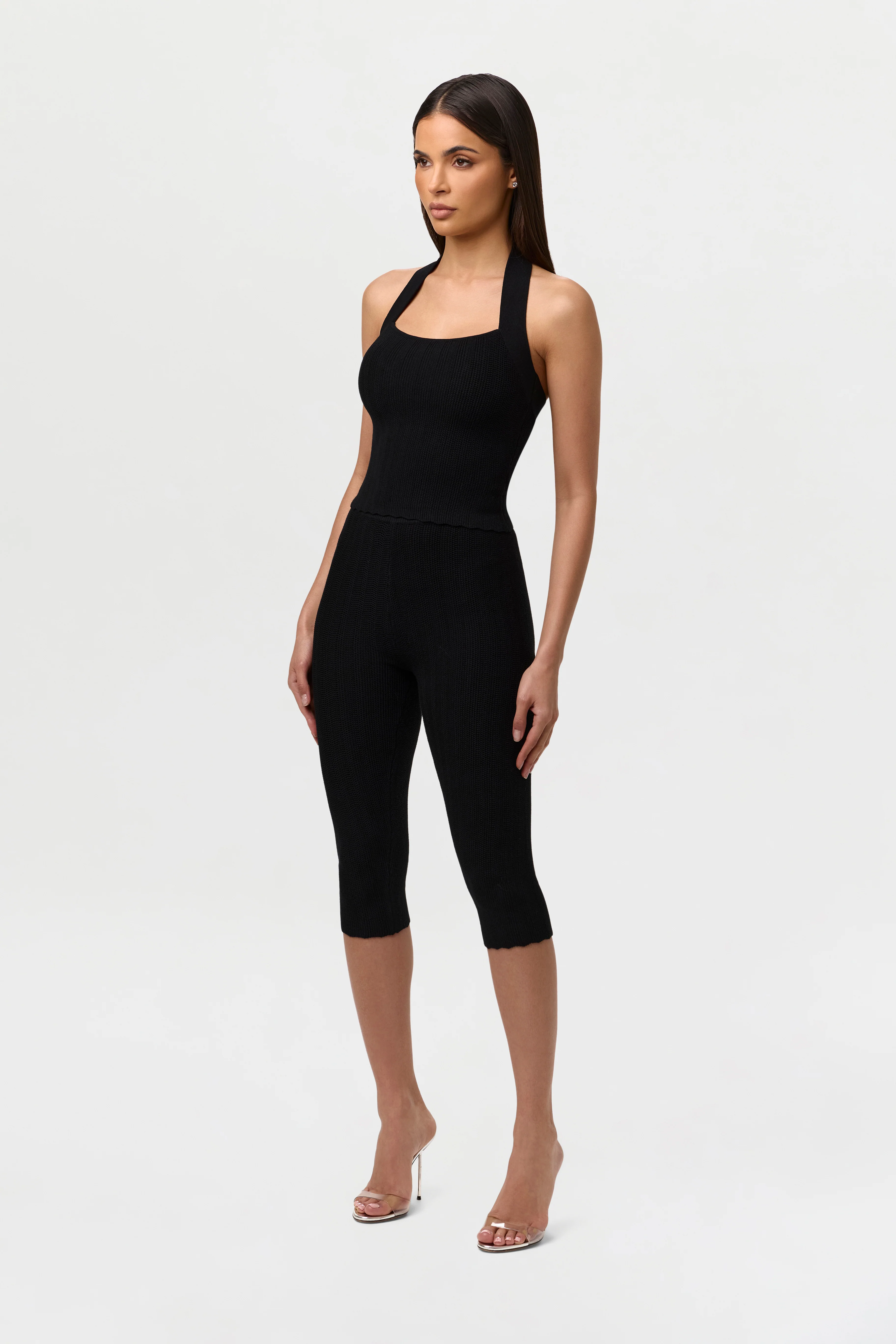 Knit Open Back Halter Top - Image 8