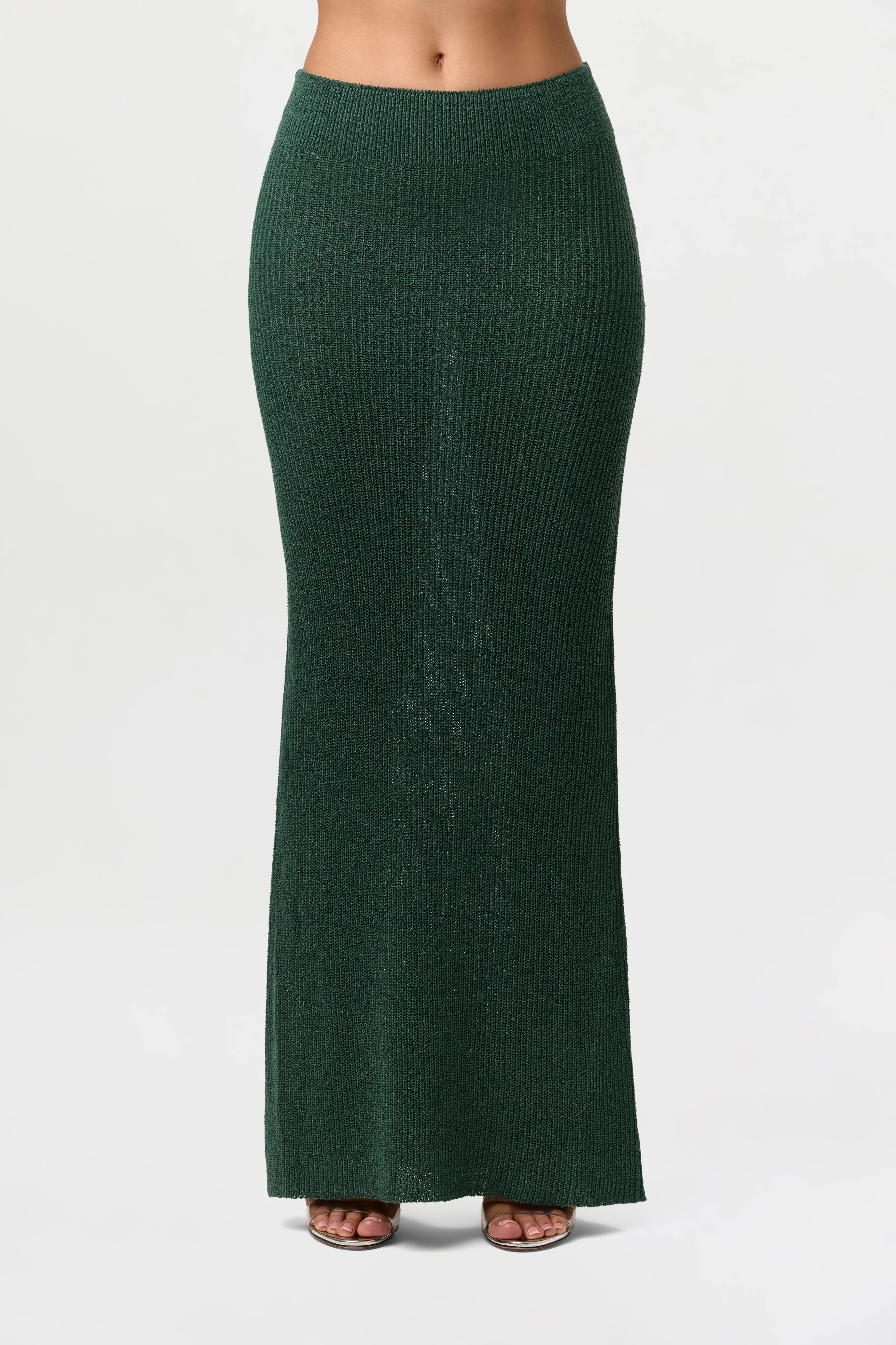 Ribbed Knit Maxi Skirt - Image 4