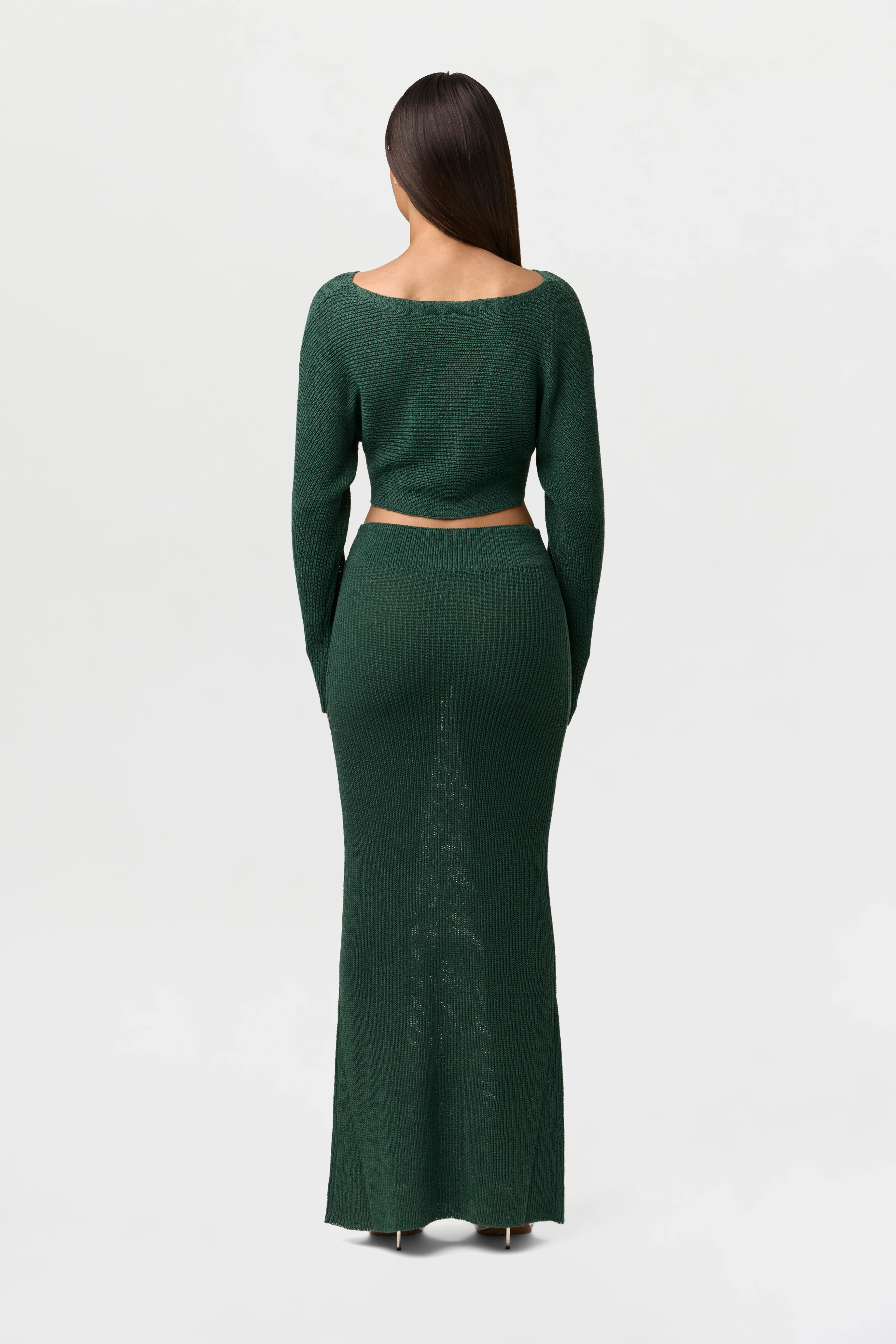 Ribbed Knit Maxi Skirt - Image 6