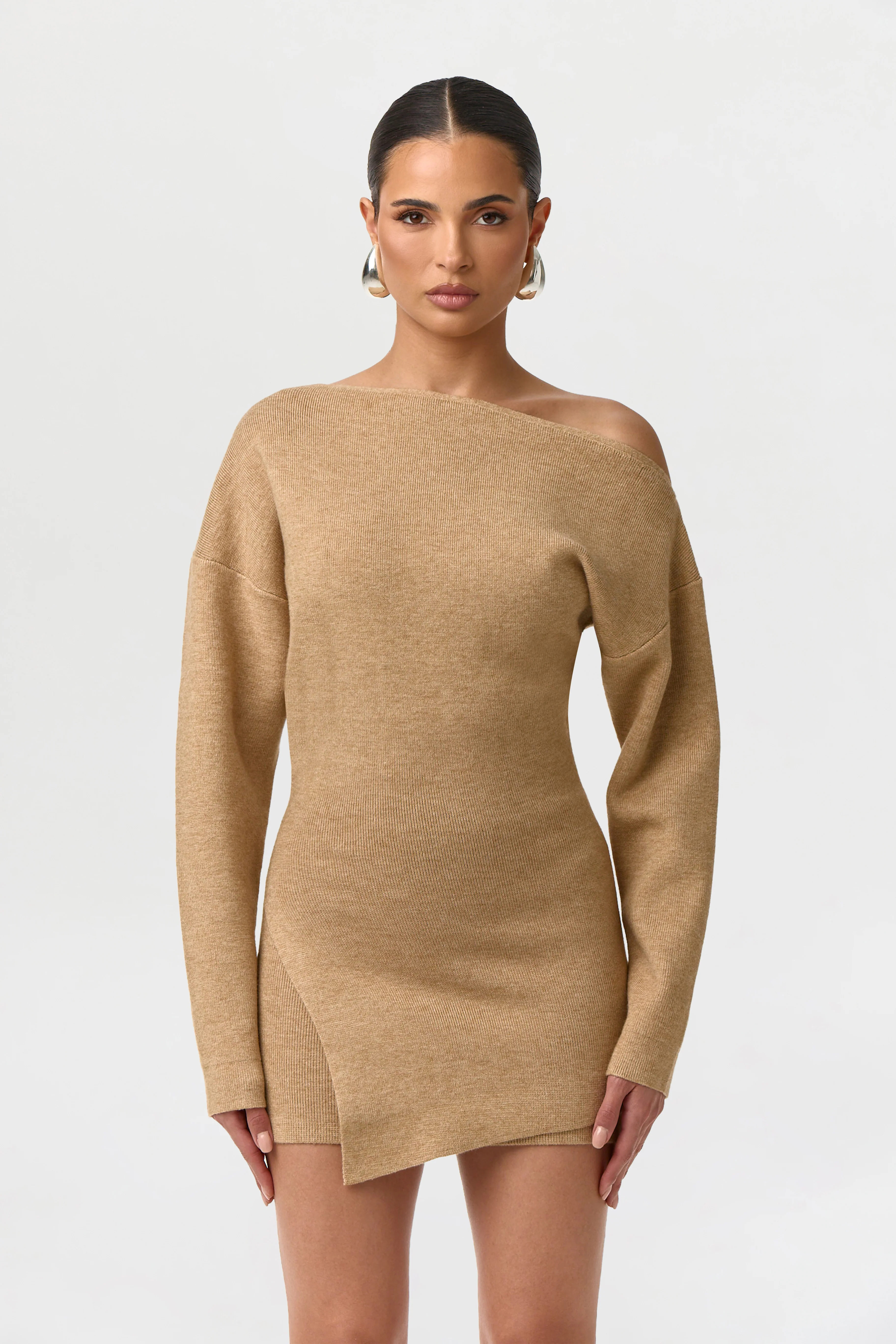 Knit High Waist Mini Skirt - Image 4