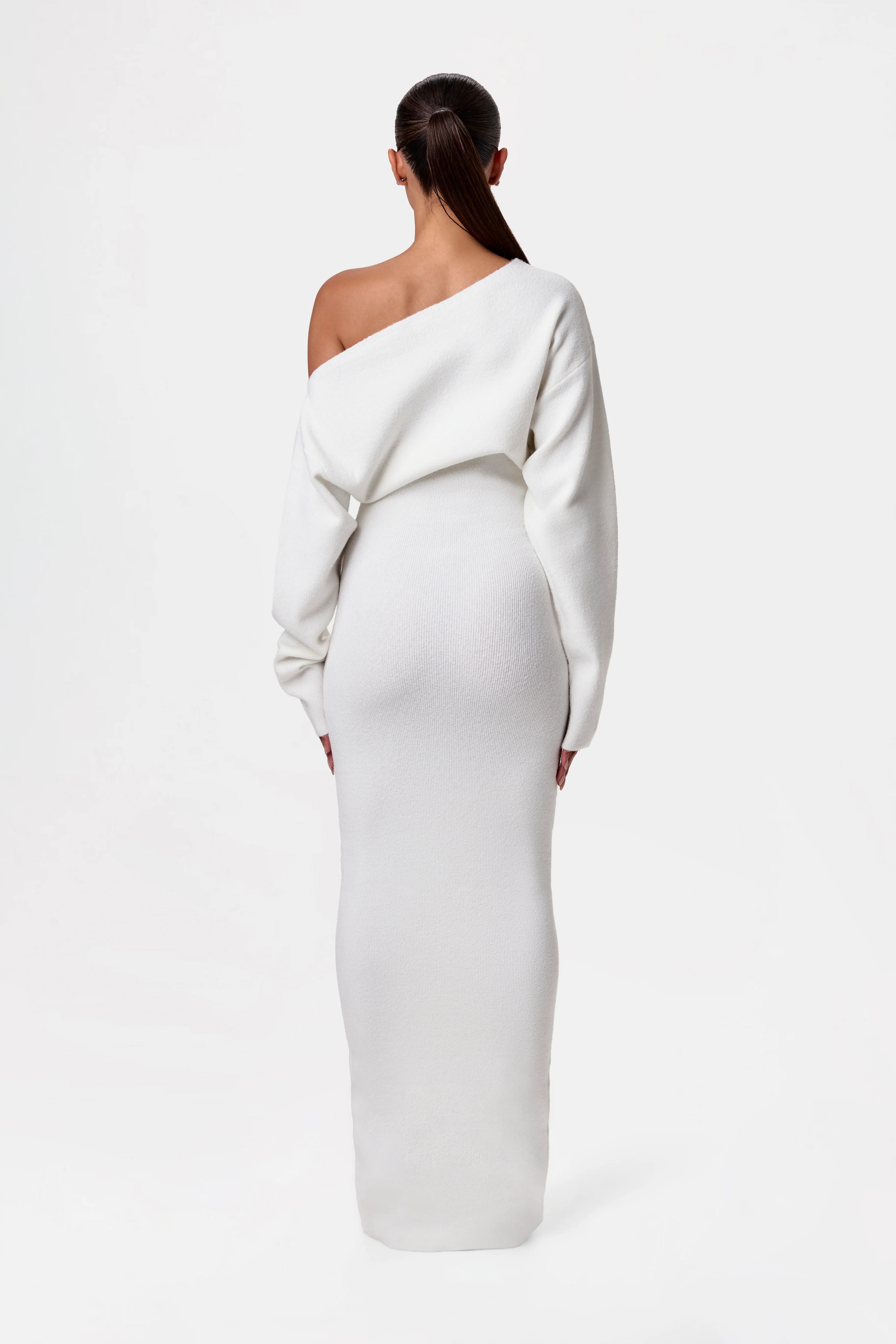 Knit Off-Shoulder Sweater Maxi Dress - Image 39