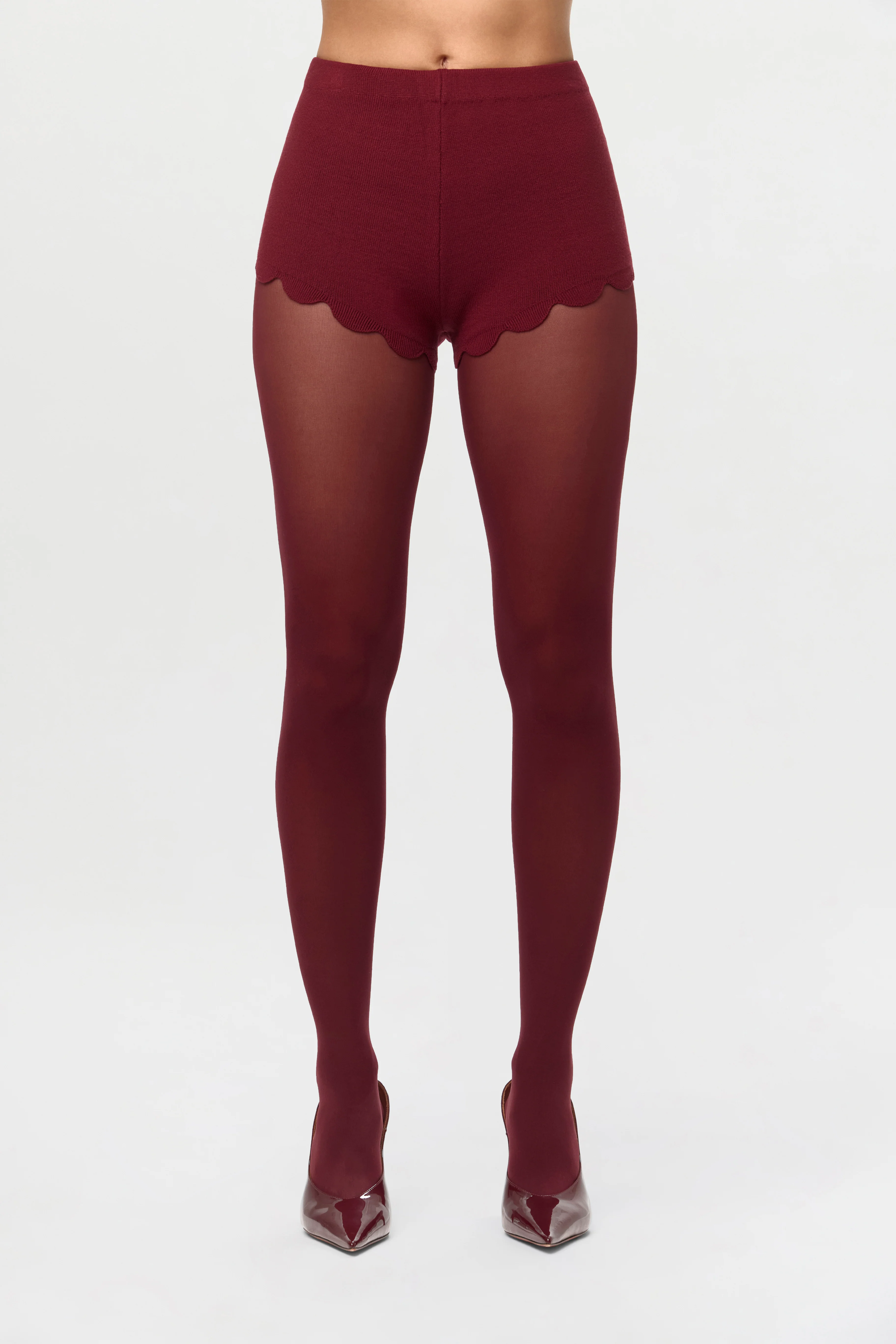 Knit Scallop Shorts - Image 6