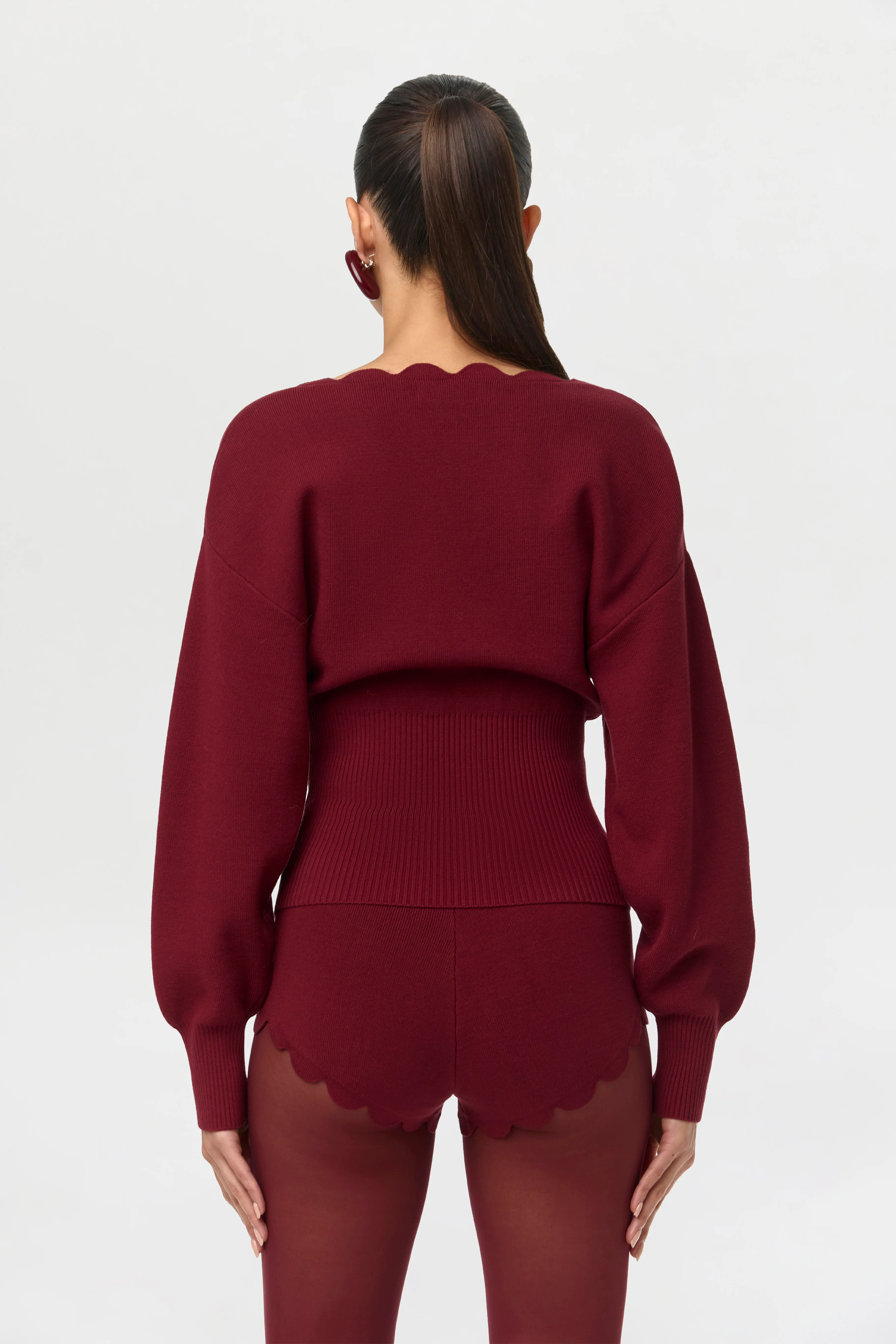 Knit Scallop Shorts - Image 8