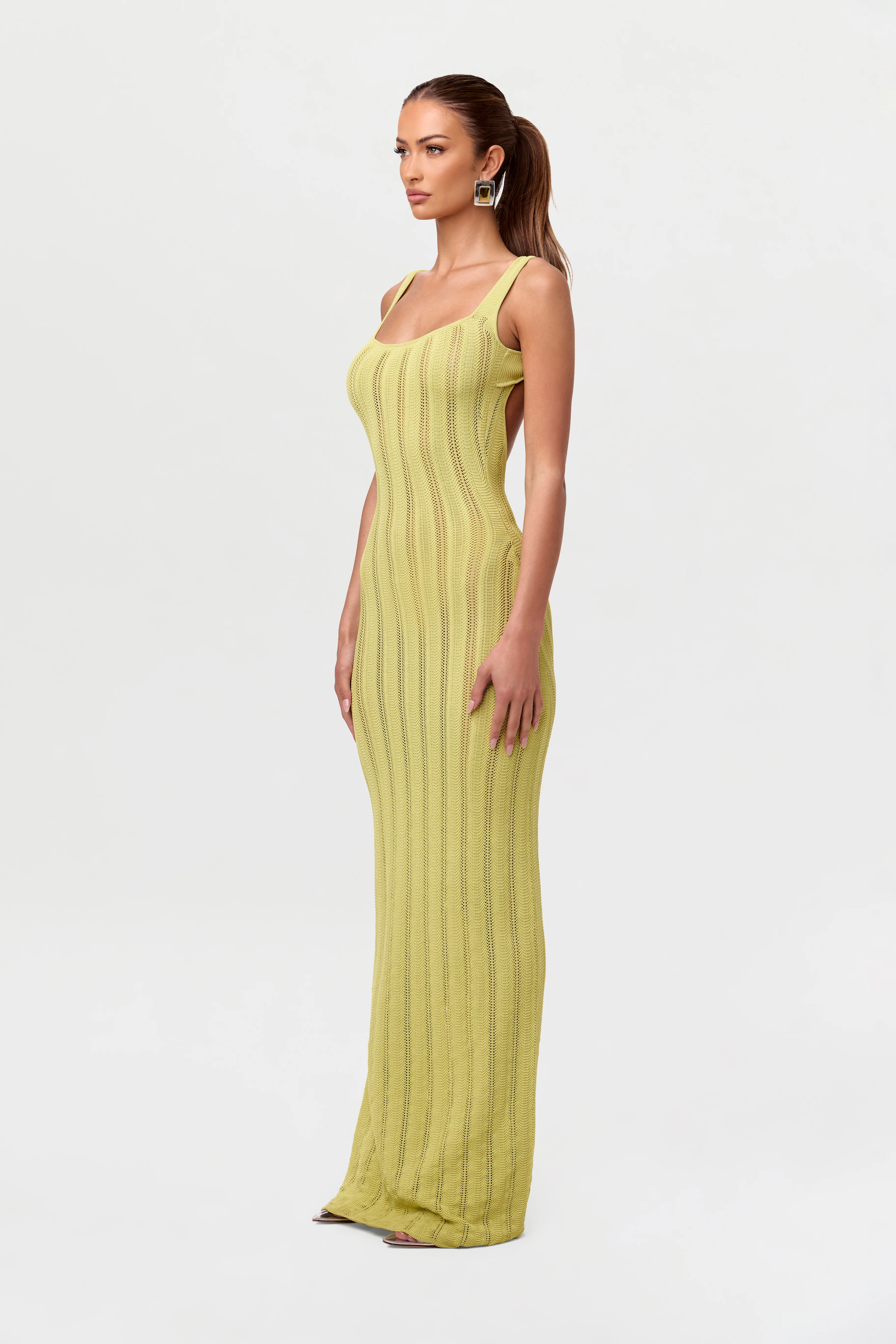 Knit Open Back Maxi Dress - Image 12